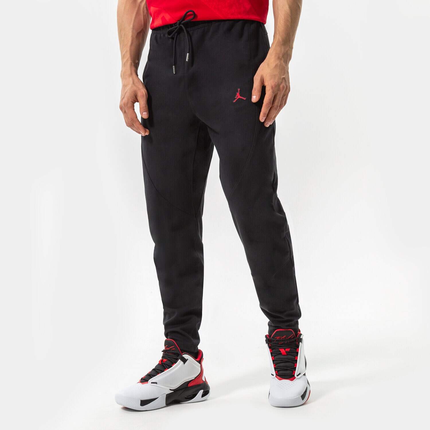 pánské kalhoty JORDAN KALHOTY  M J ESS WARMUP PANT DJ0881-010 ČERNÁ