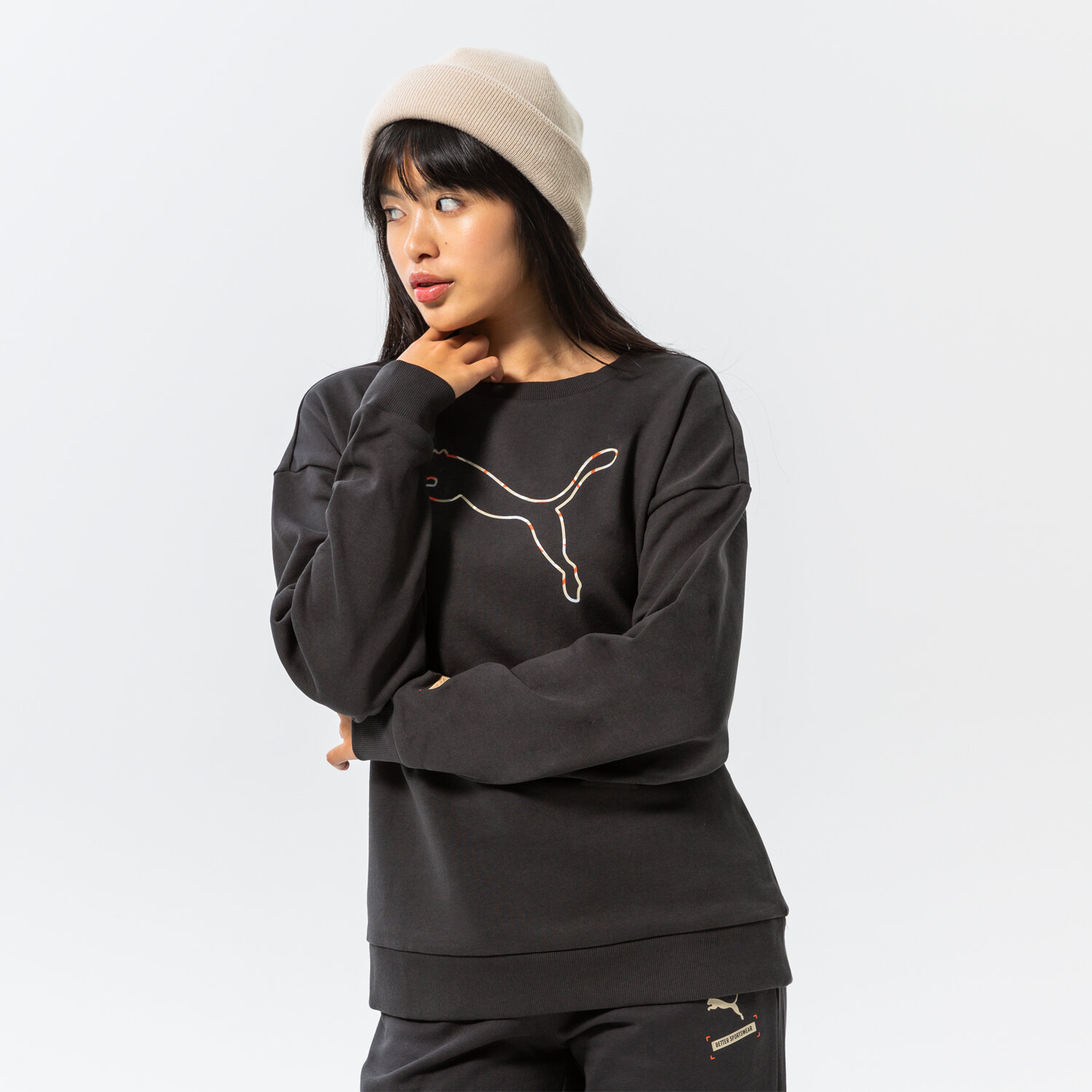 dámská mikina PUMA MIKINA BETTER CREW FL 670035 75 ČERNÁ