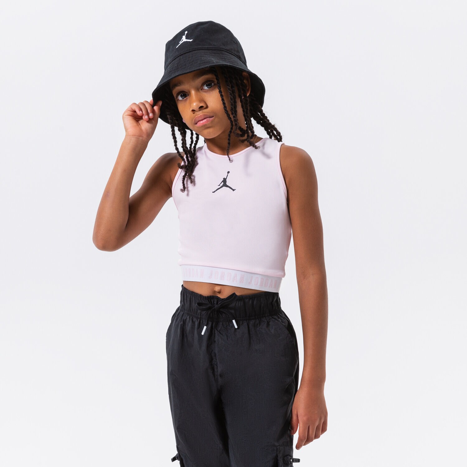 JORDAN ESSENTIALS ACTIVE TOP GIRL 45A855-A9Y RŮŽOVÁ
