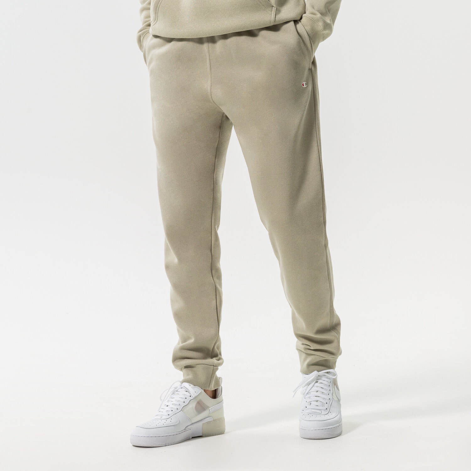 pánské kalhoty CHAMPION KALHOTY  RIB CUFF PANTS 218341ES066 ŠEDÁ