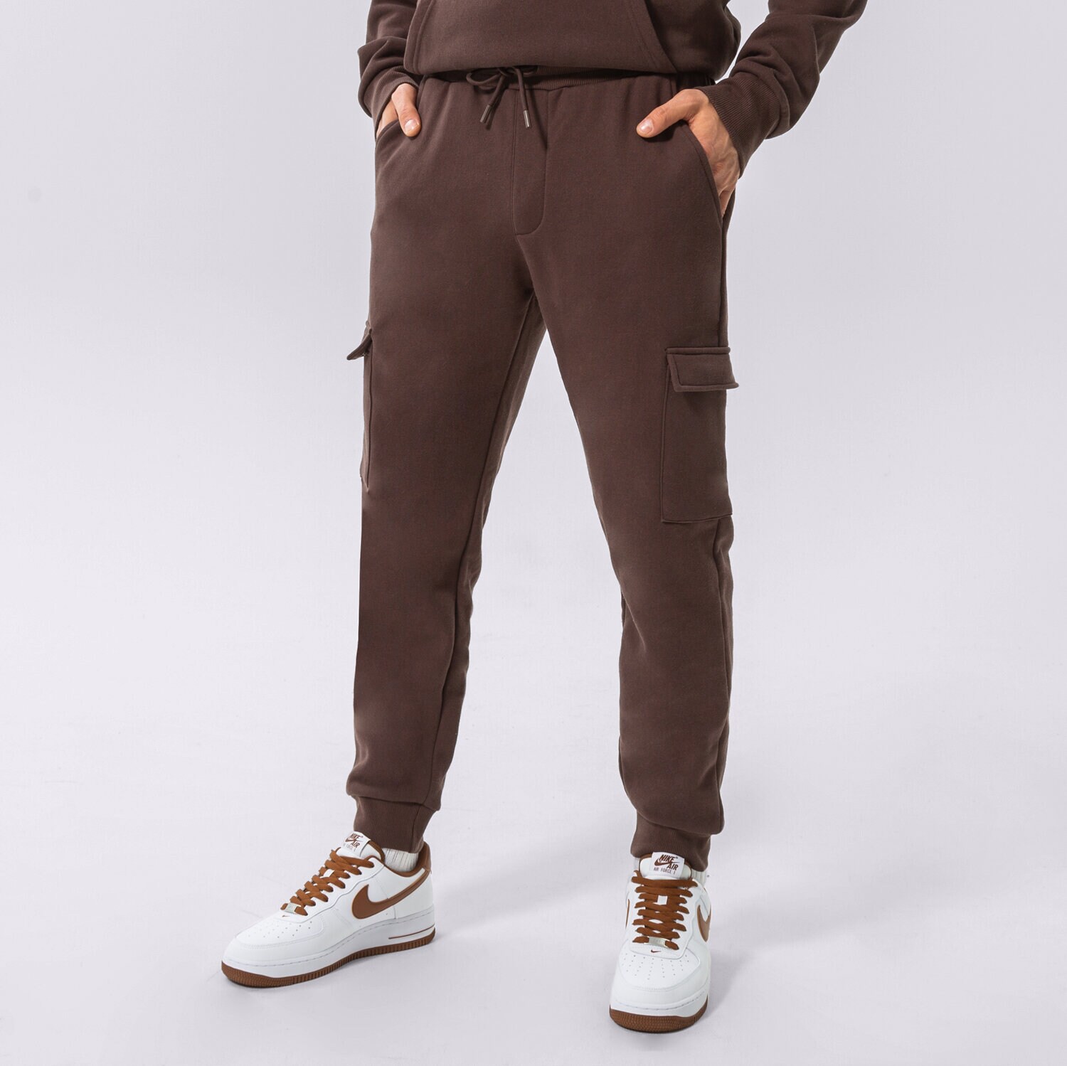pánské kalhoty CONFRONT KALHOTY  CONFRONT CARGO PANTS CF322SPM07003 HNĚDÁ