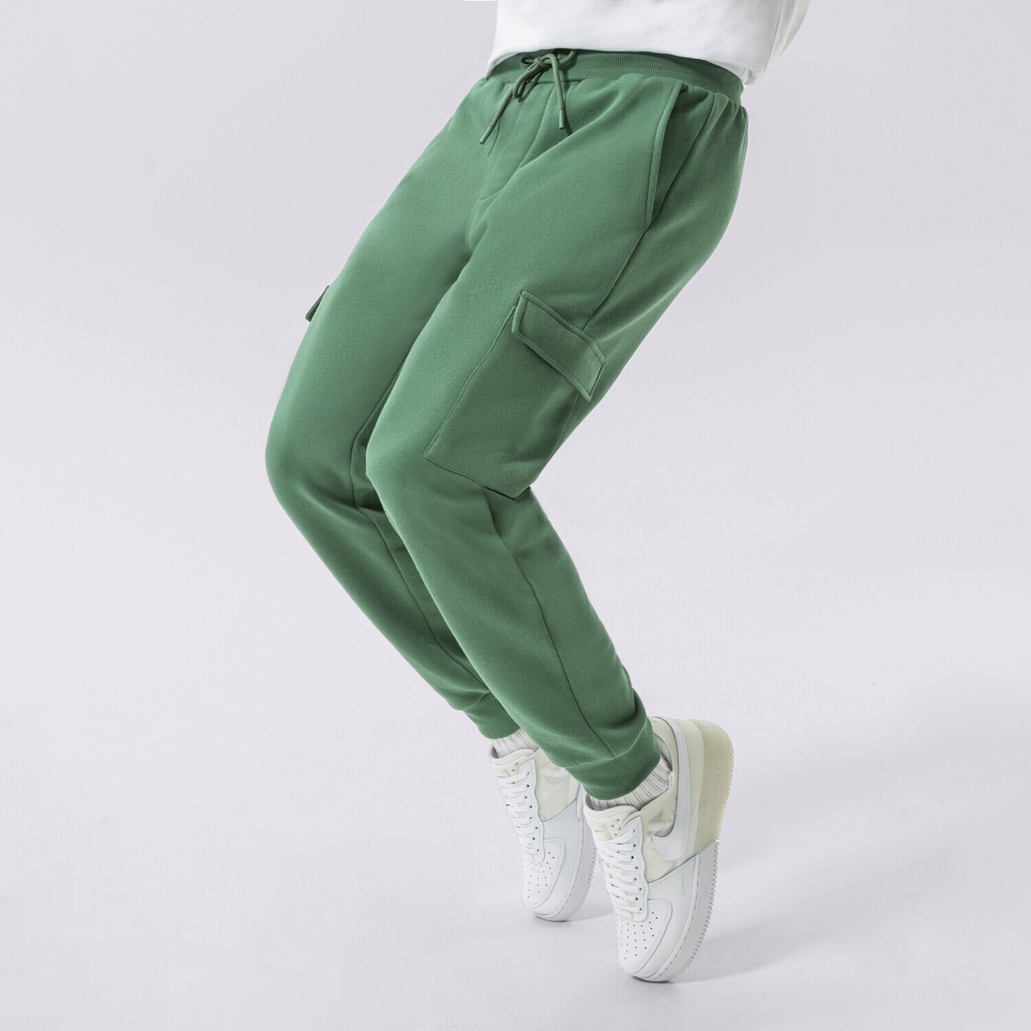 pánské kalhoty CONFRONT KALHOTY  CONFRONT CARGO PANTS CF322SPM07001 ZELENÁ
