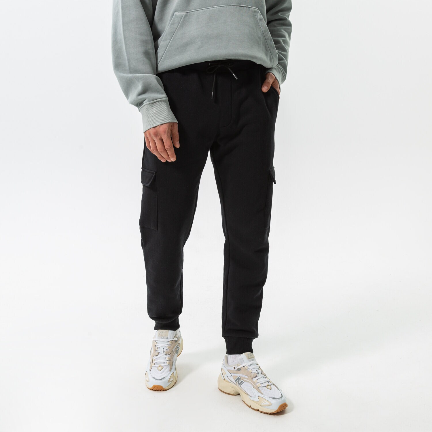 pánské kalhoty CONFRONT KALHOTY  CONFRONT CARGO PANTS CF322SPM07002 ČERNÁ