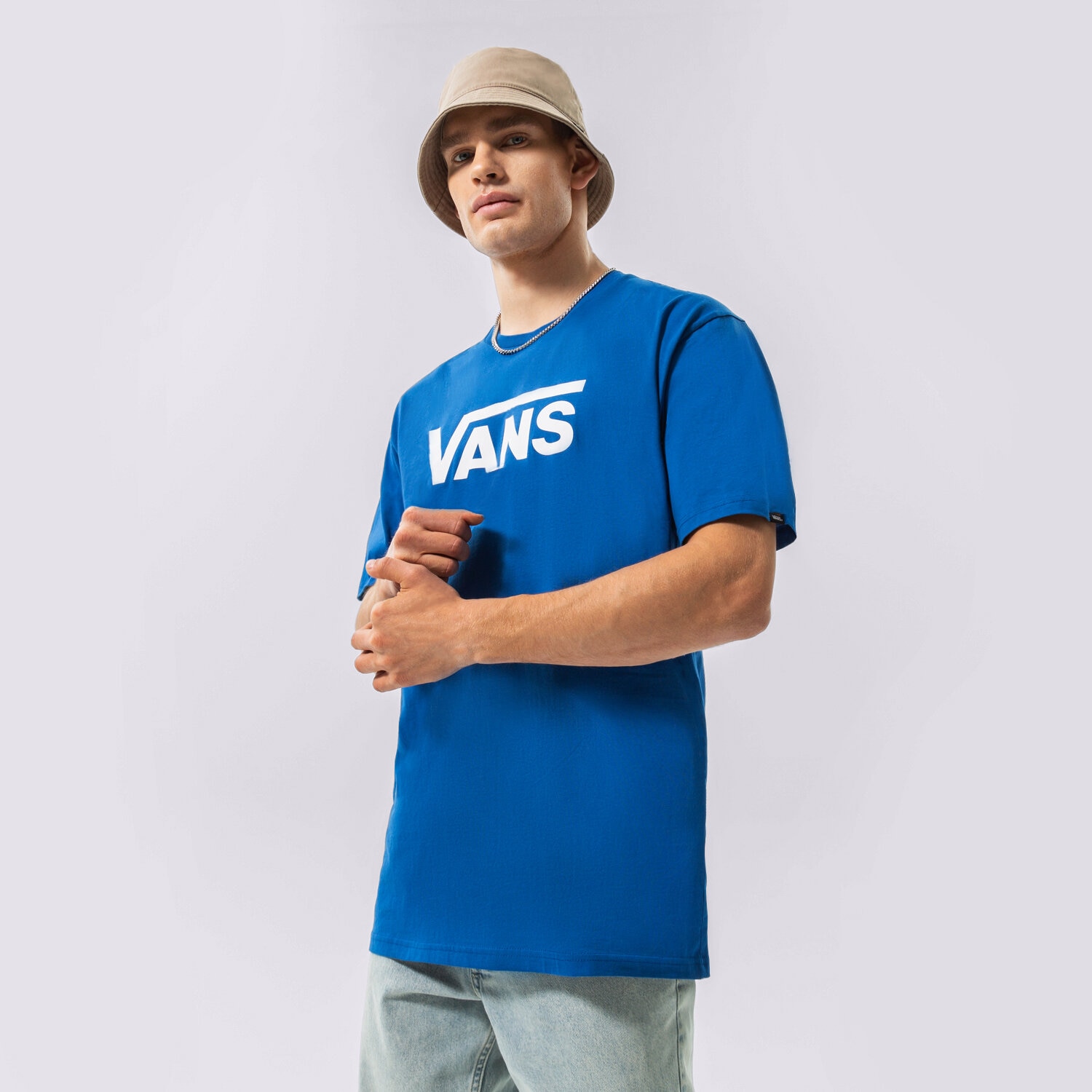pánské tričko VANS TRIČKO VANS CLASSIC VN000GGGAMQ1 TMAVOMODRÁ