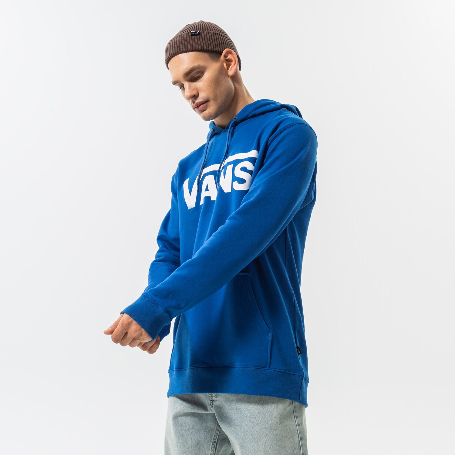 pánská mikina VANS MIKINA S KAPUCÍ VANS CLASSIC PO HOODIE II VN0A456B7WM1 TMAVOMODRÁ
