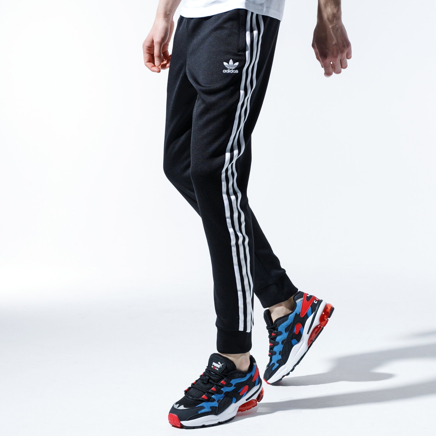 pánské kalhoty ADIDAS KALHOTY  SST TPBLACK CW1275 ČERNÁ