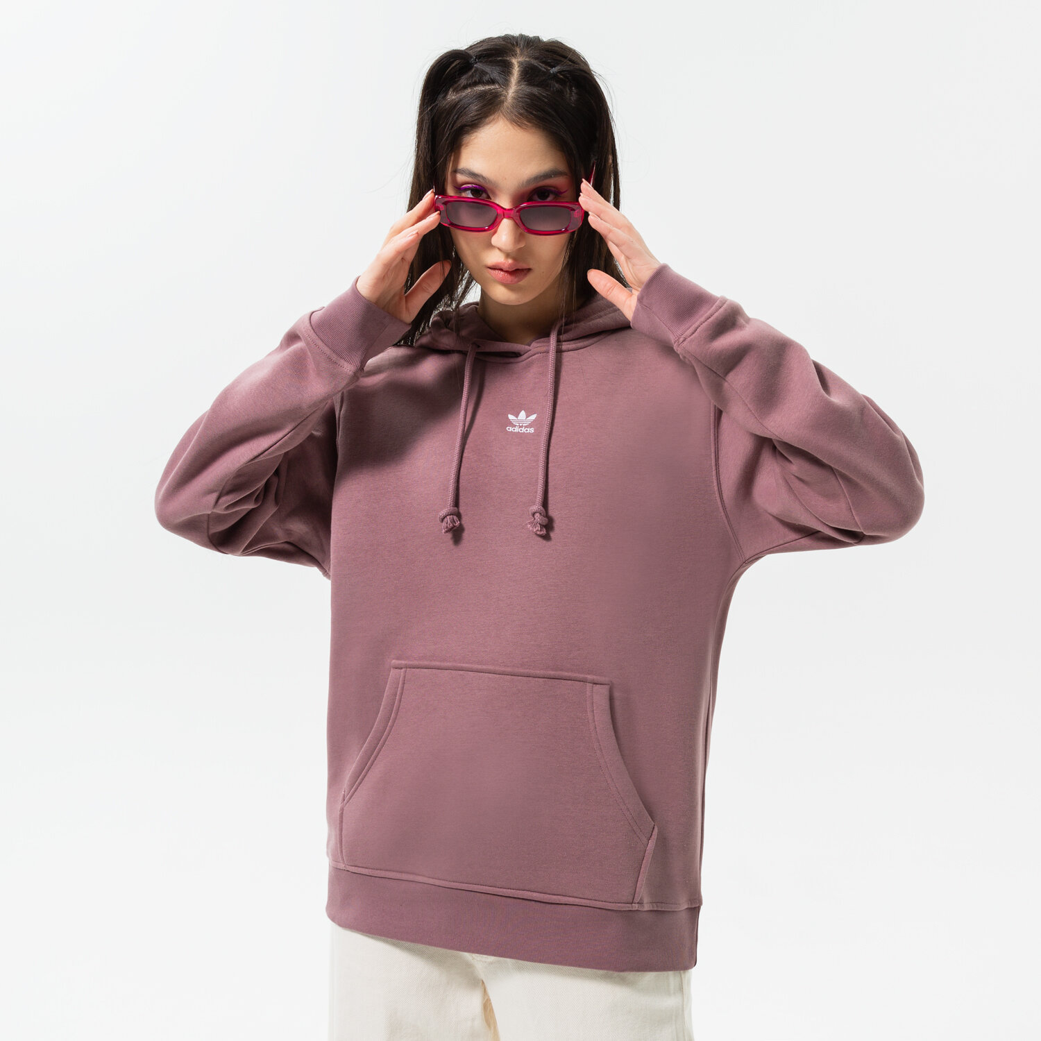 dámská mikina ADIDAS MIKINA S KAPUCÍ HOODIE HJ7858 RŮŽOVÁ