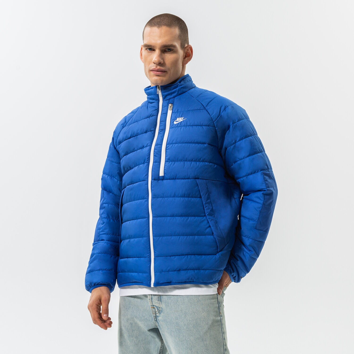 pánská zimní bunda NIKE BUNDA ZIMNÍ M NK TF RPL LEGACY PUFFER JKT DQ4929-480 TMAVOMODRÁ