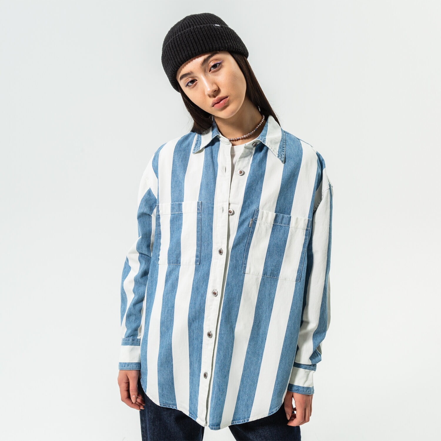 dámské tričko LEVI'S KOŠILE SILVERTAB LOOSE SHIRT A3493-0001 BÍLÁ