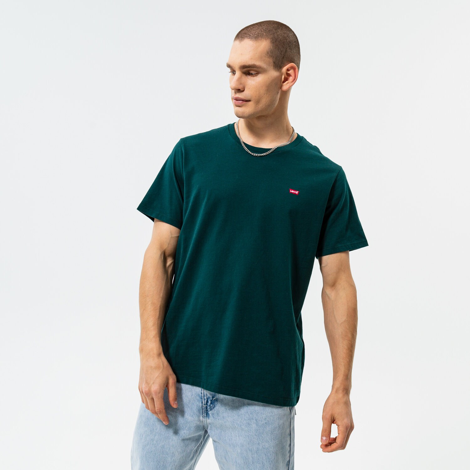pánské tričko LEVI'S TRIČKO SS ORIGINAL HM TEE 56605-0140 ZELENÁ