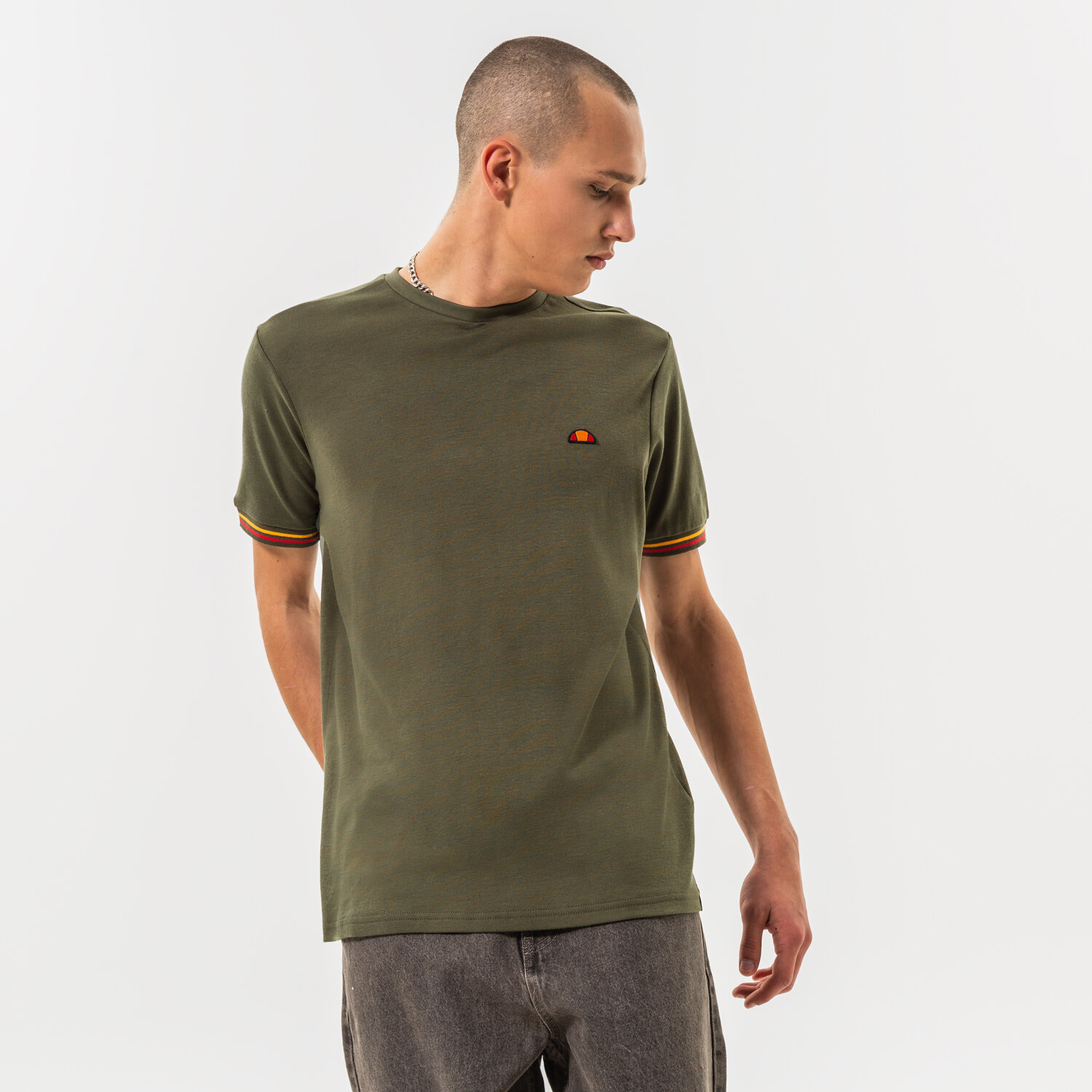 pánské tričko ELLESSE TRIČKO KINGS TEE KHA SHP16443506 KHAKI