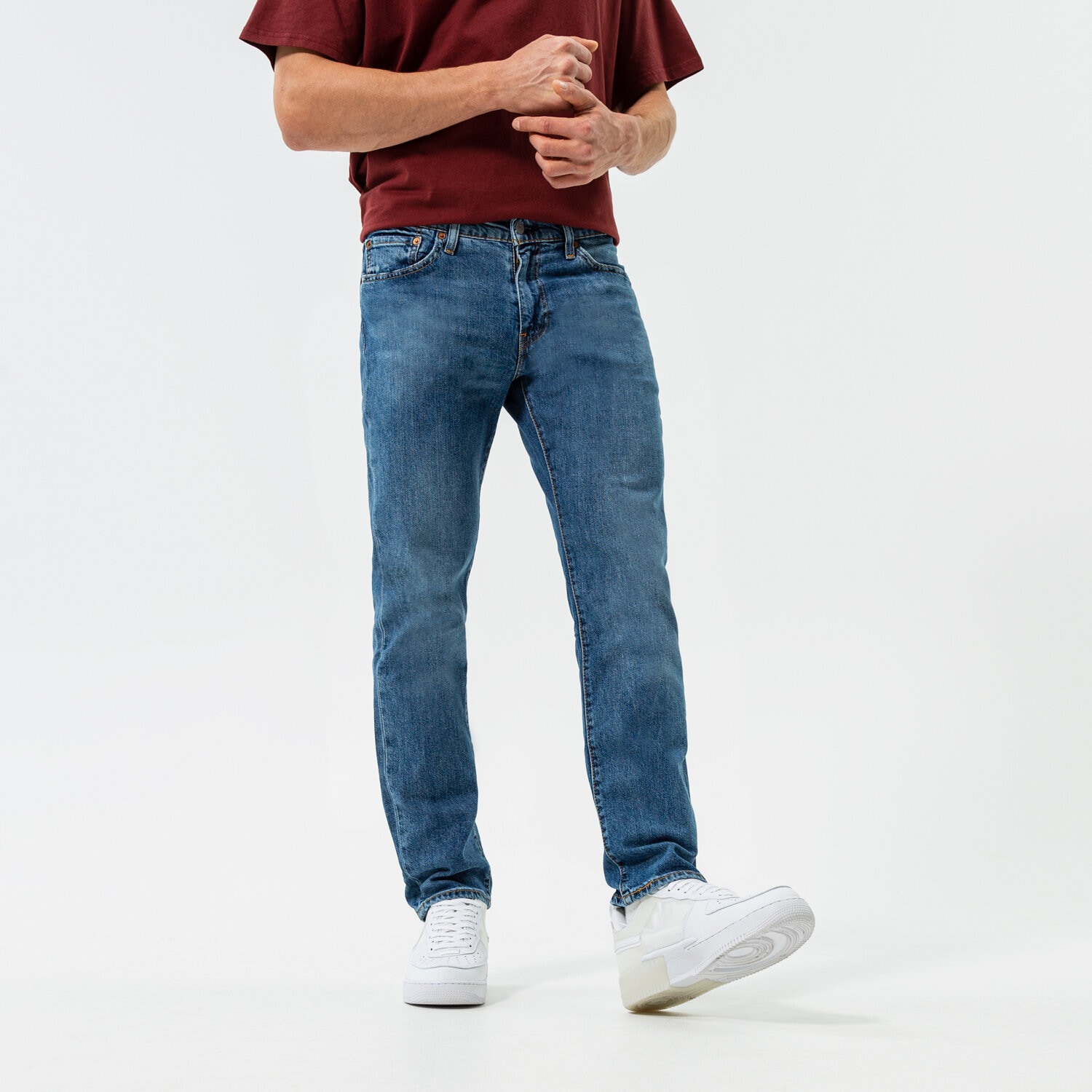 pánské kalhoty LEVI'S KALHOTY  511 SLIM 04511-5471 TMAVOMODRÁ