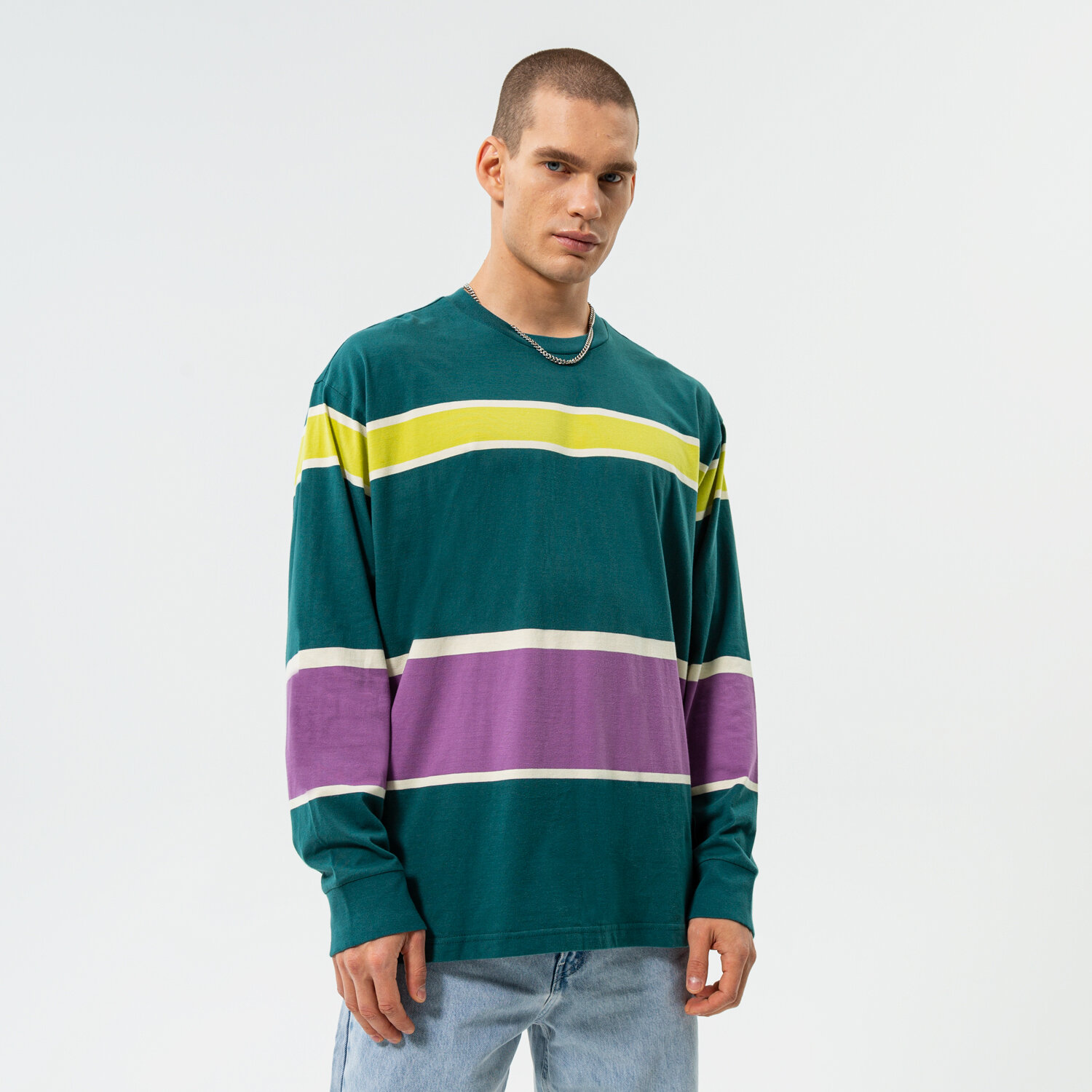 pánské tričko LEVI'S TRIČKO SKATE GRAPHIC BOX LS TEE A1006-0004 ZELENÁ