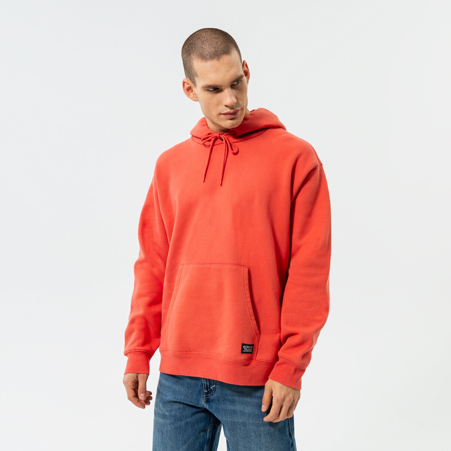 pánská mikina LEVI'S MIKINA S KAPUCÍ SKATE HOODED SWEATSHIRT A1008-0003 korálová