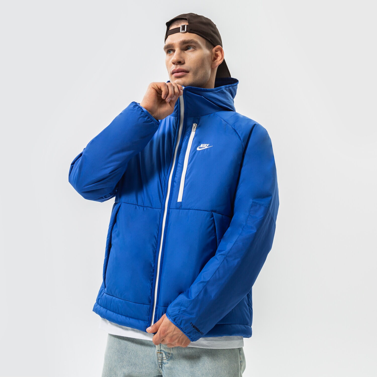 pánská zimní bunda NIKE BUNDA ZIMNÍ M NSW TF RPL LEGACY HD JKT DD6857-480 TMAVOMODRÁ
