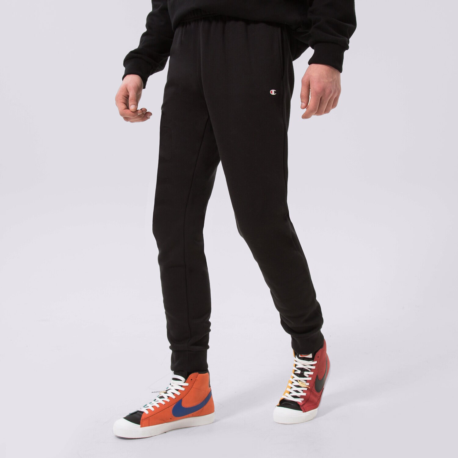pánské kalhoty CHAMPION KALHOTY  RIB CUFF PANTS 218341KK001 ČERNÁ