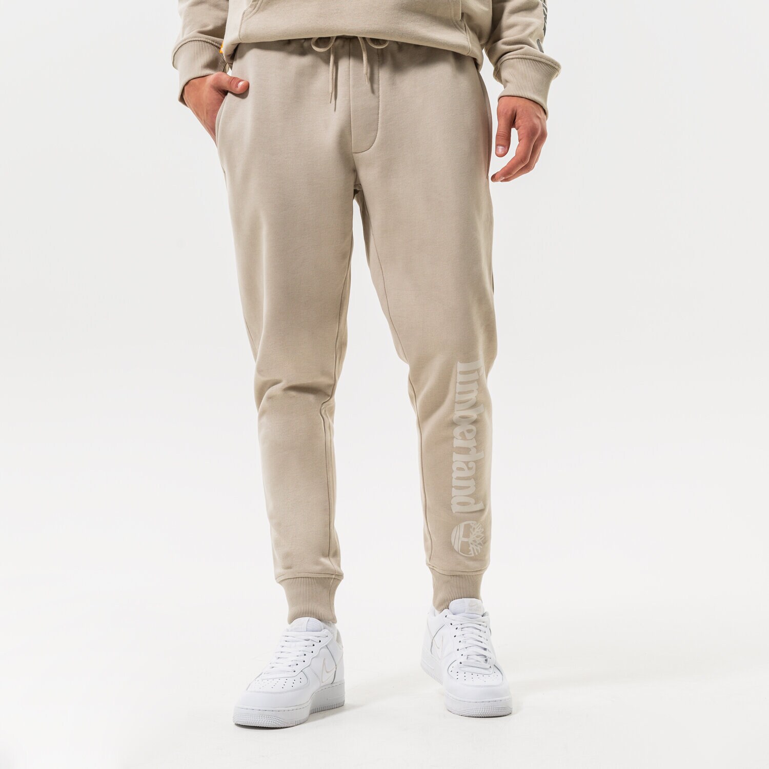 pánské kalhoty TIMBERLAND KALHOTY  CORE LOGO BB ISLAND FOSSIL TB0A2BVFCY21 BÉŽOVÁ