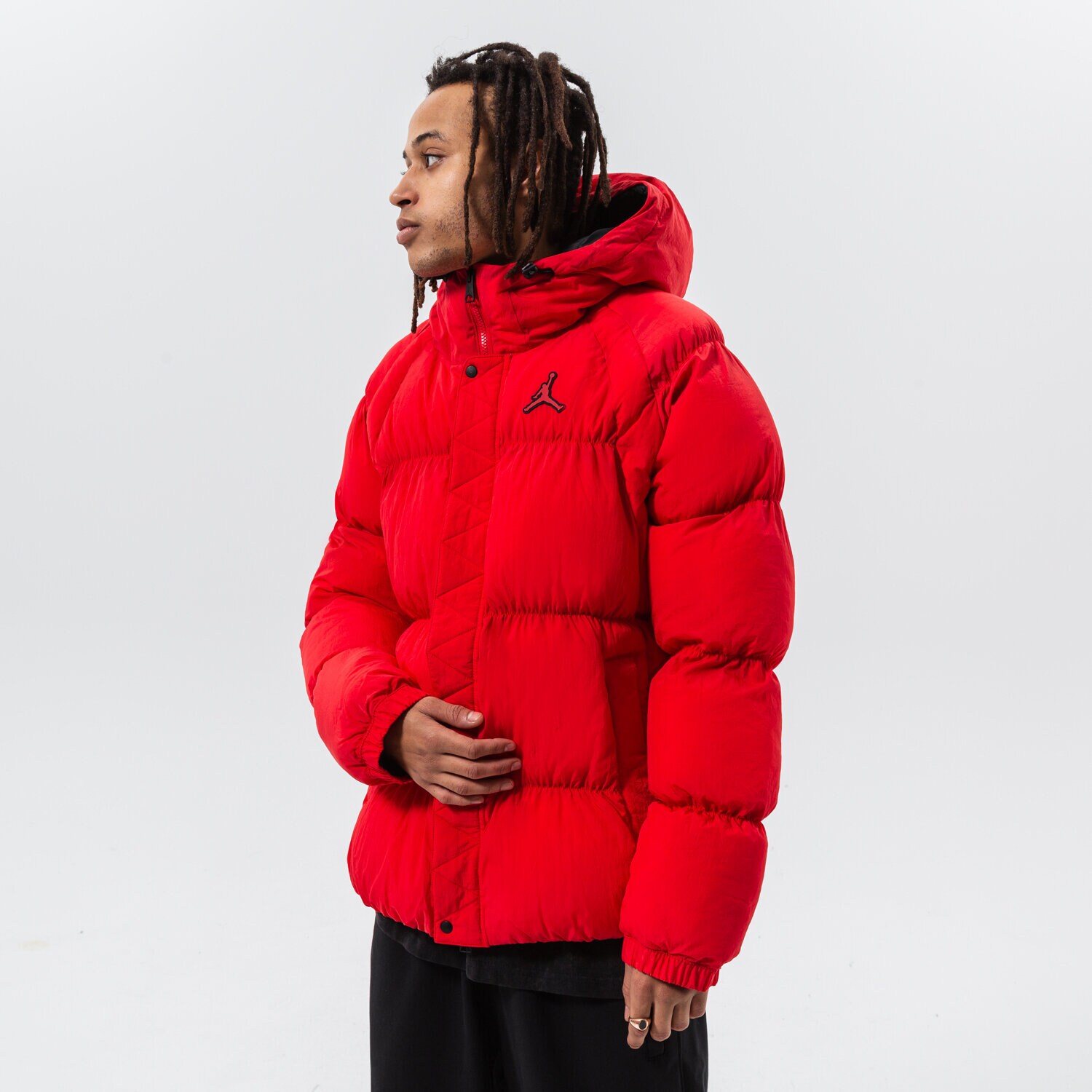 pánská zimní bunda JORDAN BUNDA ZIMNÍ M J ESS PUFFER JACKET DQ7348-612 BORDOVÁ