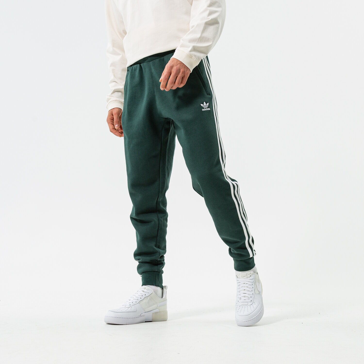pánské kalhoty ADIDAS KALHOTY  3-STRIPES PANT HK7299 ZELENÁ
