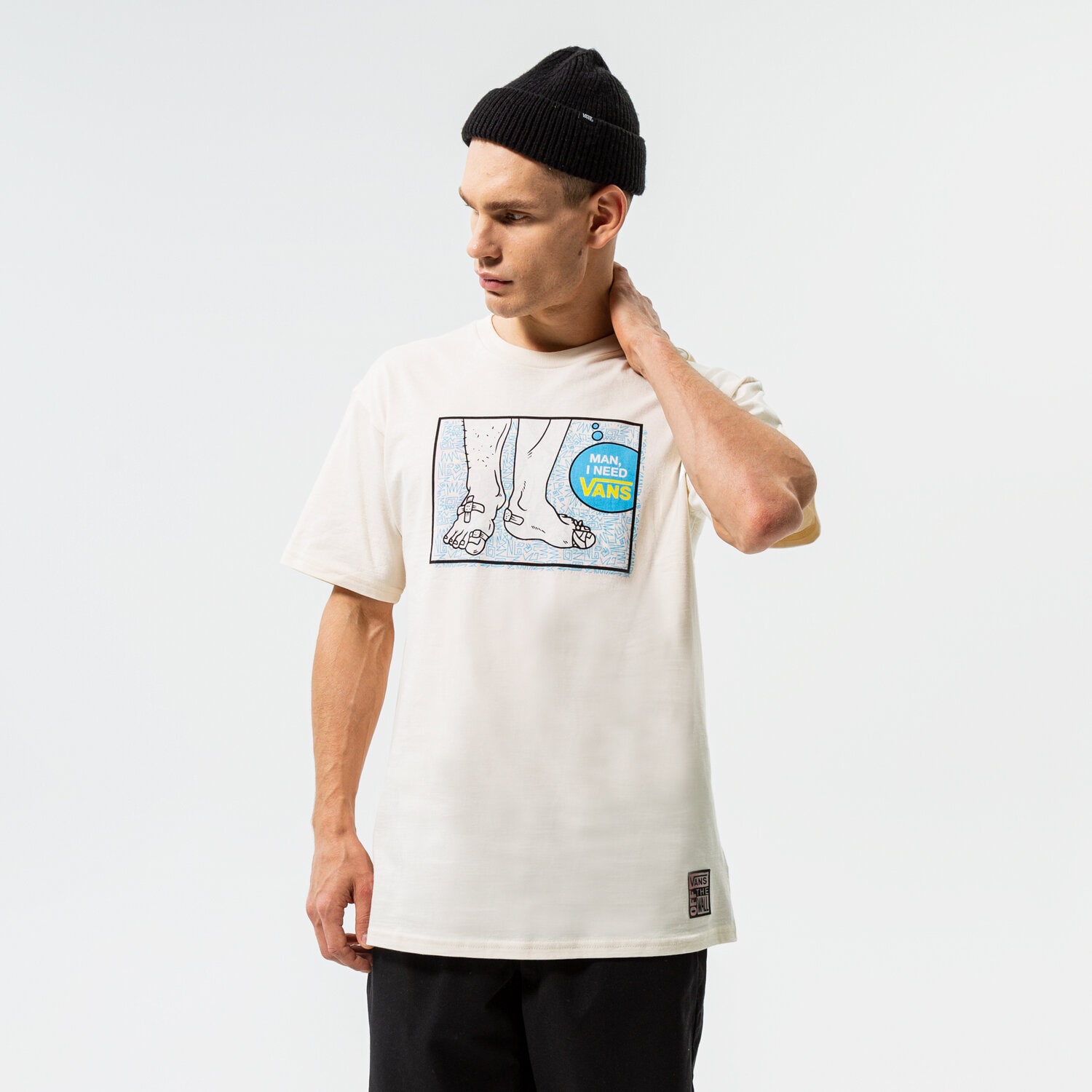 pánské tričko VANS TRIČKO I NEED VANS REV. SS TEE VN0007RK3KS1 ŽLUTÁ