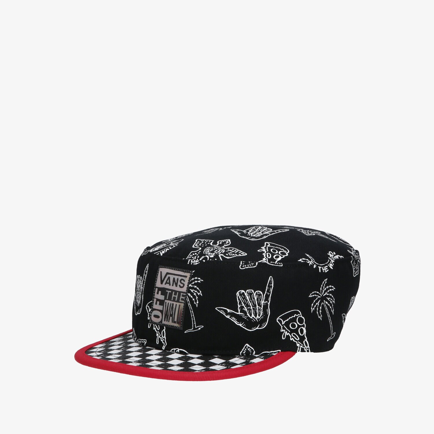 dětská kšiltovka VANS ČEPICE SKETCH PILL BOX HAT VN0007RRBLK1 ČERNÁ