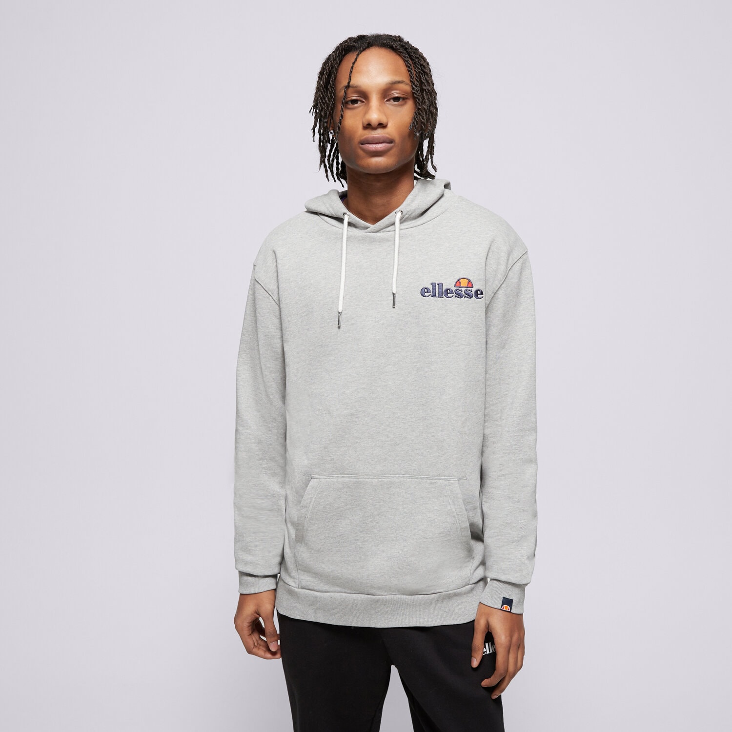 pánská mikina ELLESSE MIKINA S KAPUCÍ PRIMERO GREY SHS08781112 ŠEDÁ