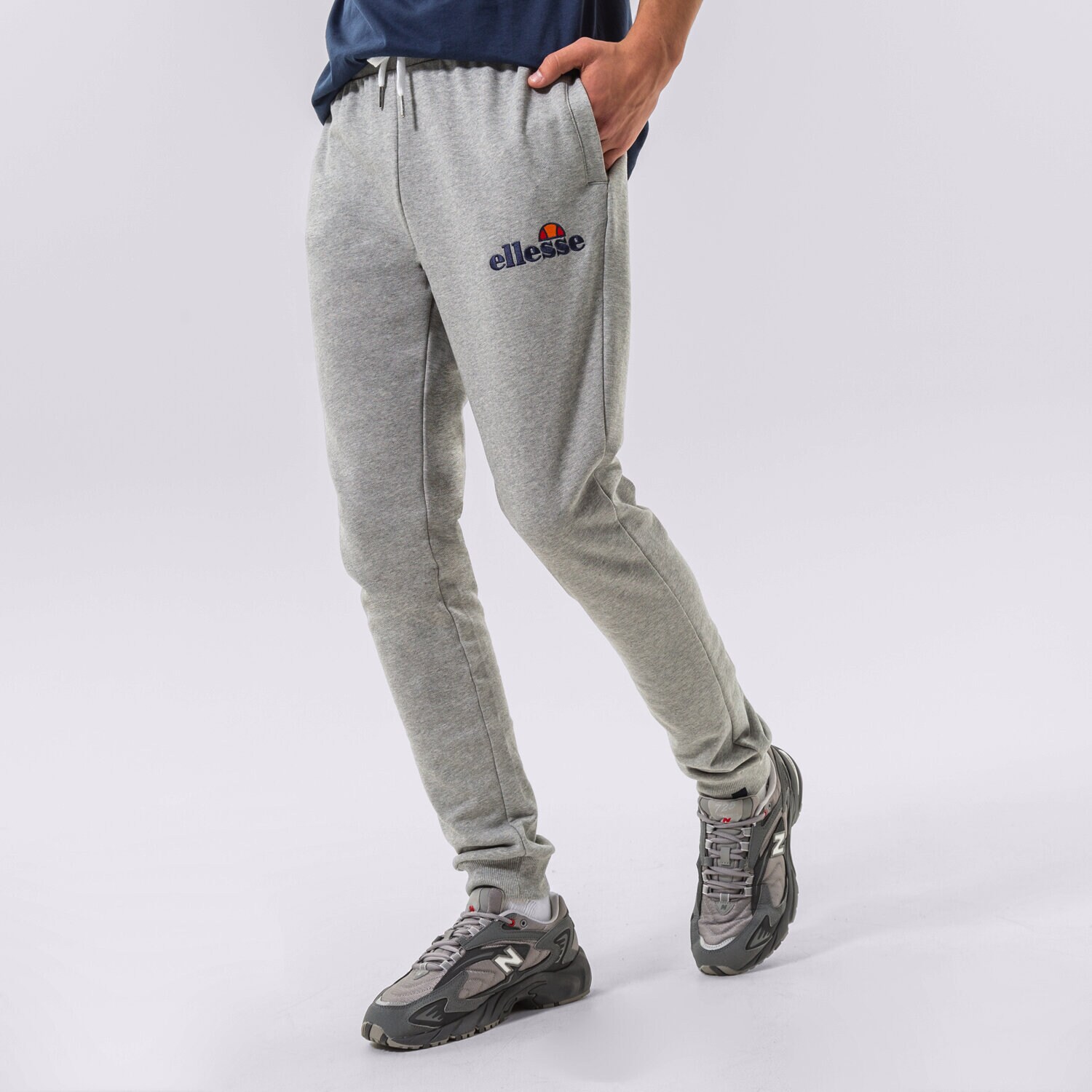 pánské kalhoty ELLESSE KALHOTY  NIORO GREY SHS08783112 ŠEDÁ