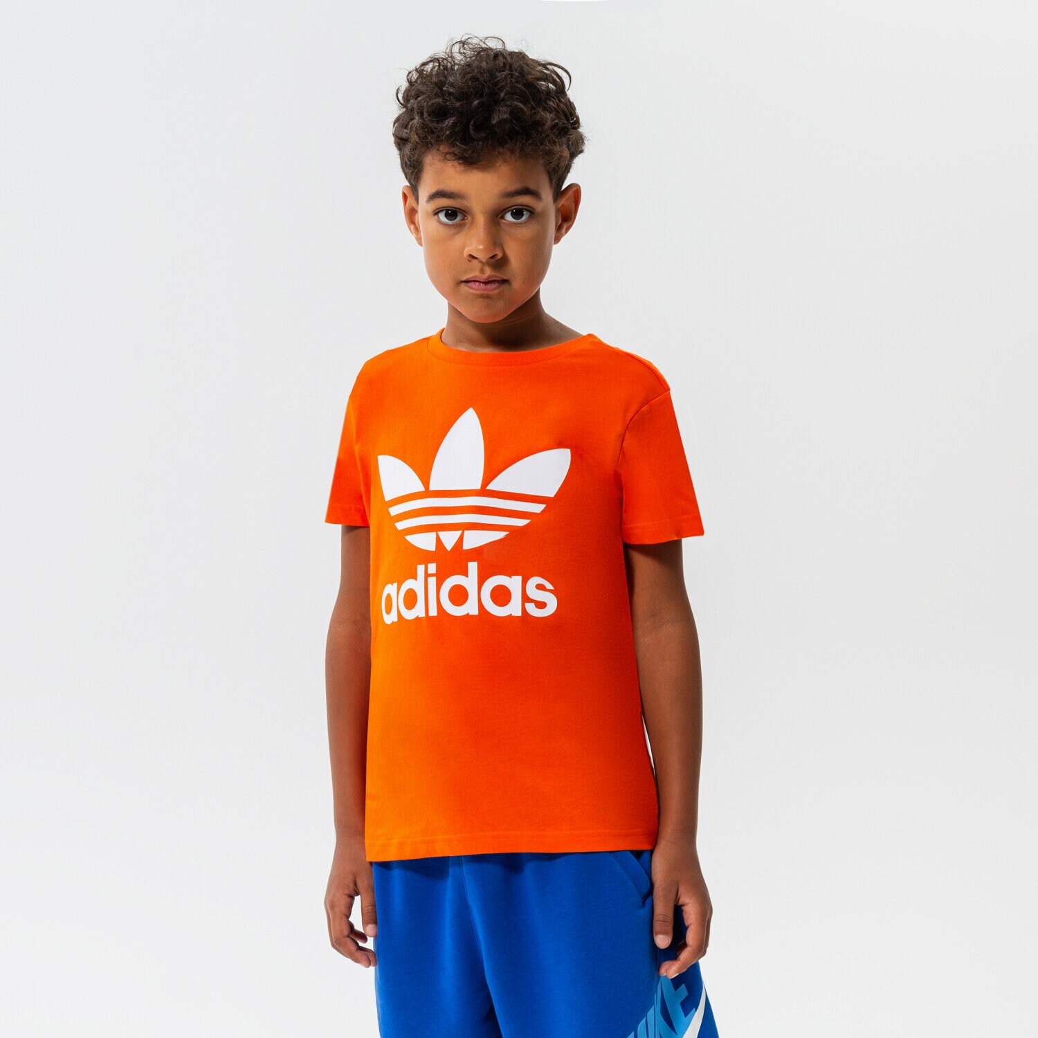dětské tričko ADIDAS TRIČKO TREFOIL TEE BOY HK0261 ORANŽOVÁ