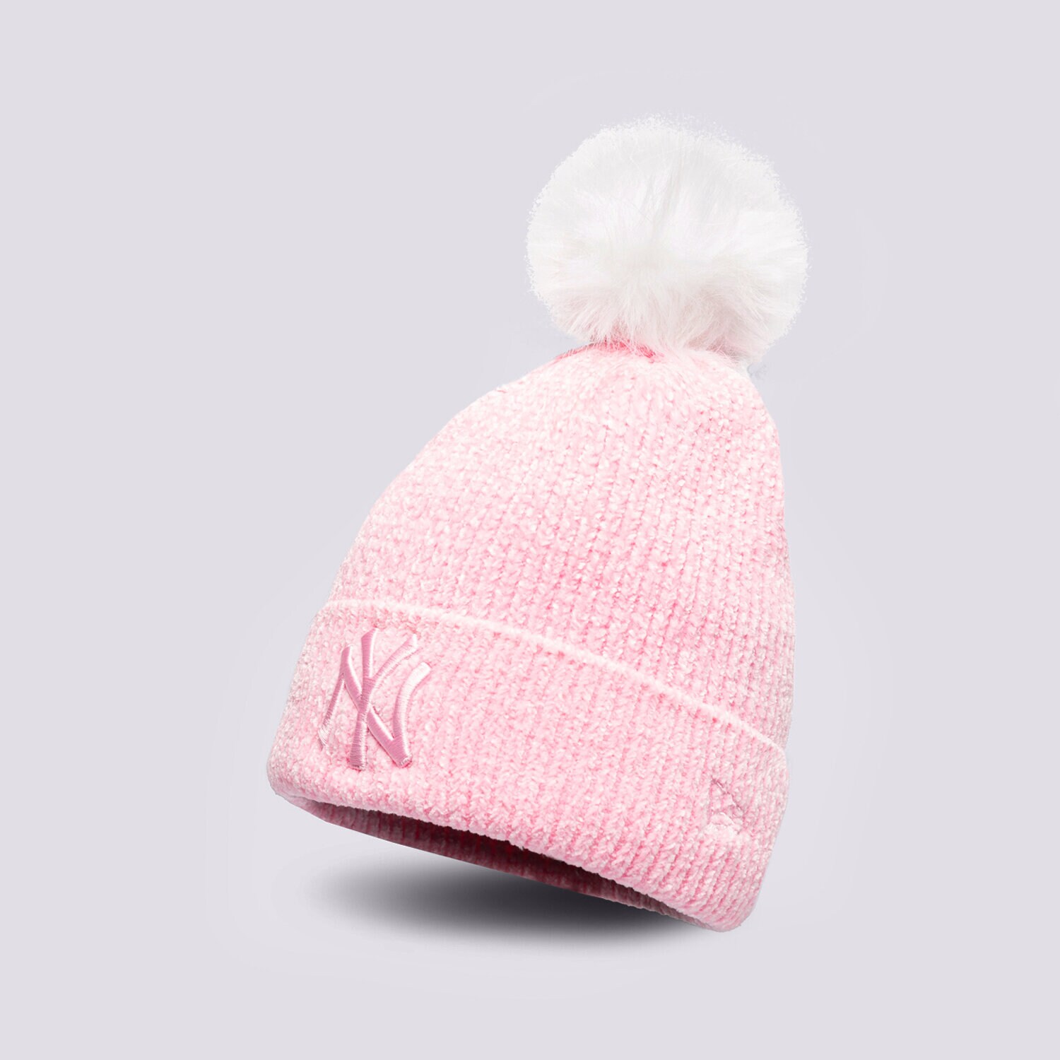 dámská čepice NEW ERA ČEPICE WMNS BOBBLE BEANIE NYY PNK NEW YORK YANKEES P 60284837 RŮŽOVÁ