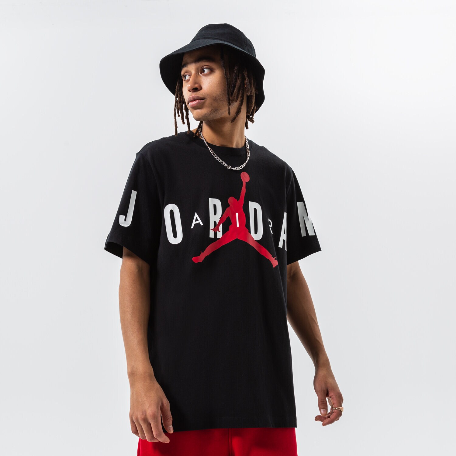 pánské tričko JORDAN TRIČKO M J JD AIR STRETCH SS DV1445-010 ČERNÁ
