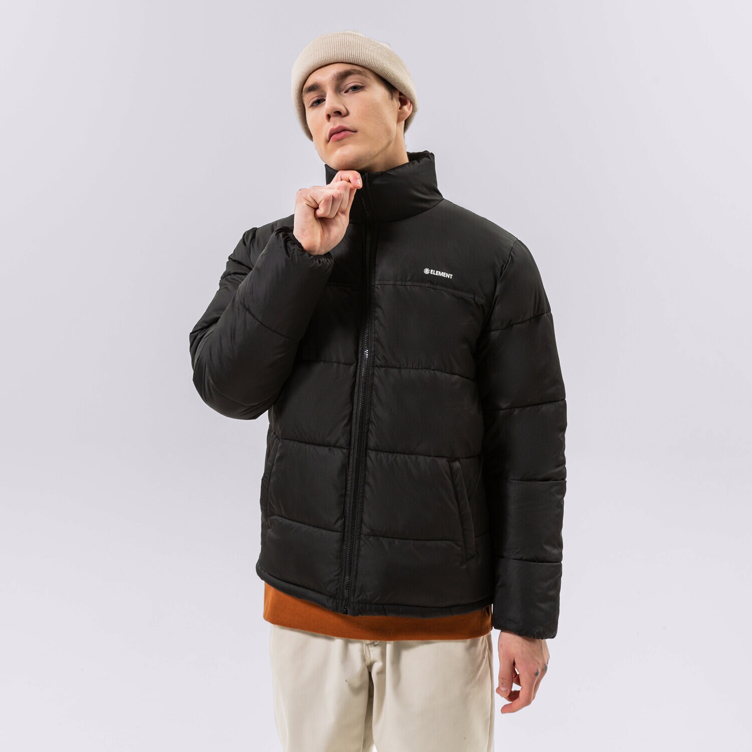pánská zimní bunda ELEMENT BUNDA PÉŘOVÁ ALDER ARCTIC FUNDAMENTAL F1JKE6-3732 ČERNÁ