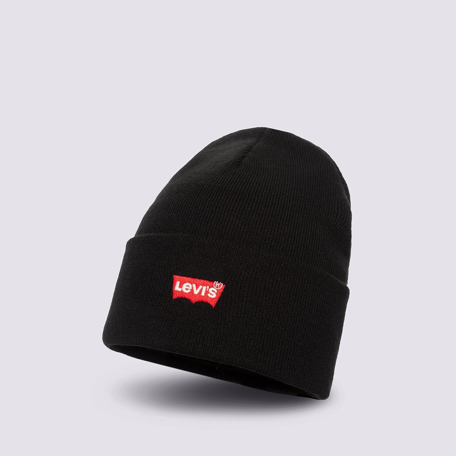 dětská čepice LEVI'S ČEPICE RED BATWING EMBROIDERED BEANIE 38022-0182 ČERNÁ