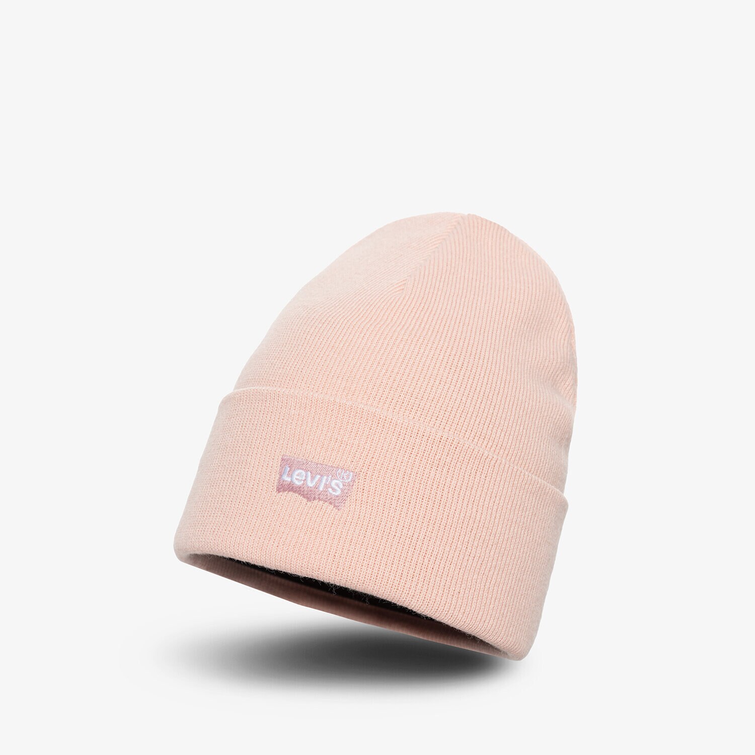 dámská čepice LEVI'S ČEPICE SLOUCHY BEANIE - TONAL BATWING 38141-0099 RŮŽOVÁ