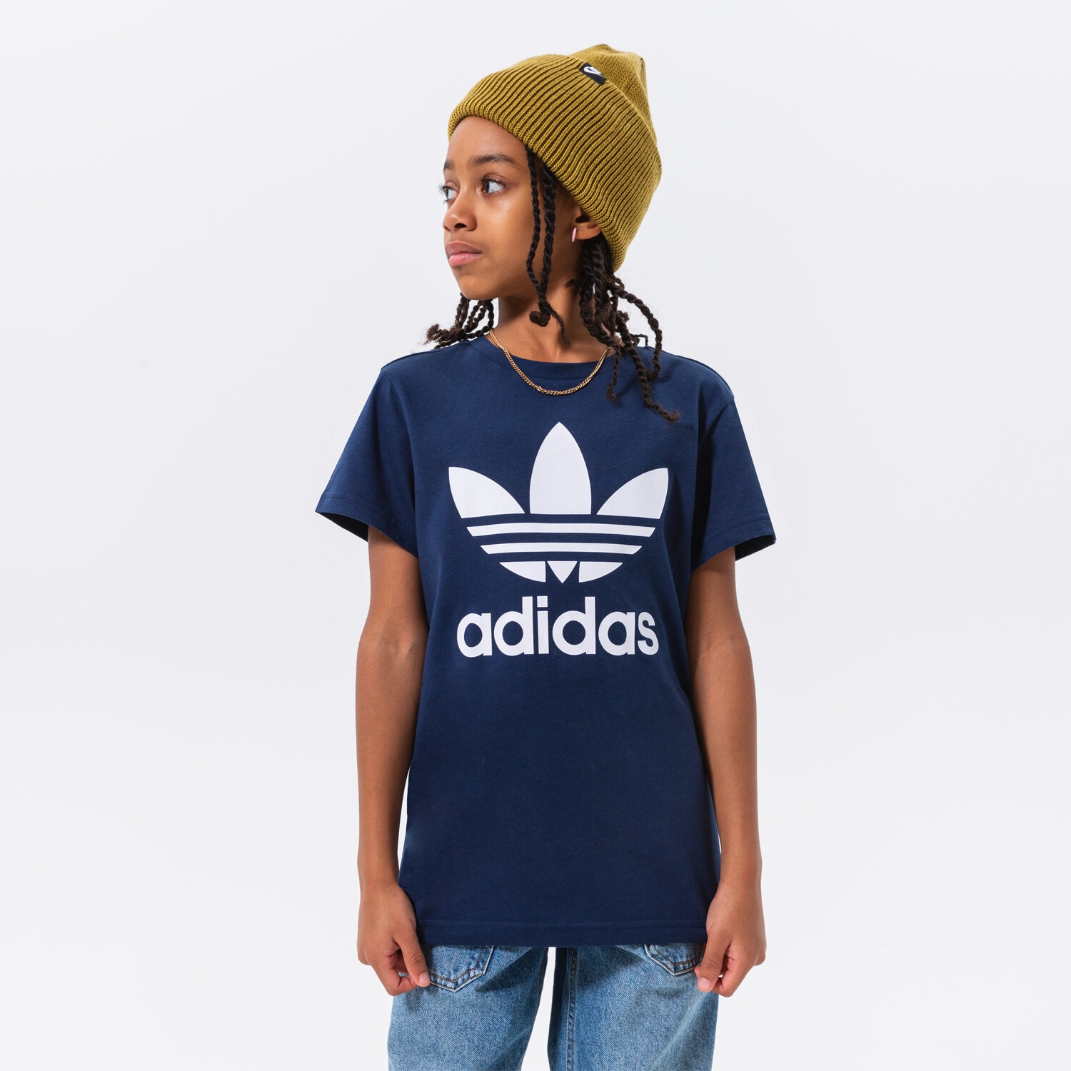 dětské tričko ADIDAS TRIČKO TREFOIL TEE U HK0260 ČERNÁ