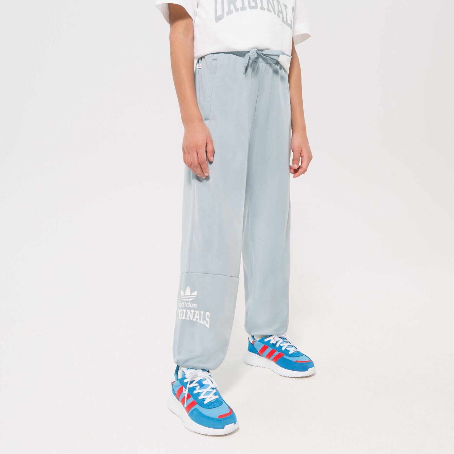 dětské kalhoty ADIDAS KALHOTY  TRACK PANTS GIRL HL6883 MODRÁ