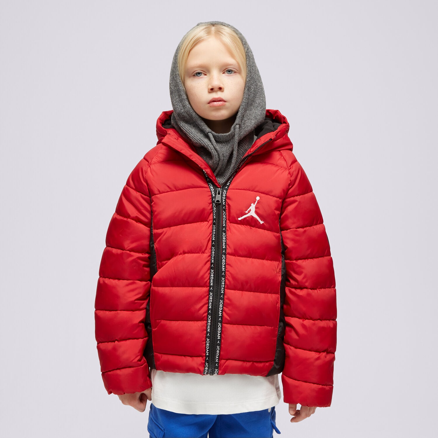 dětské tričko JORDAN BUNDA ZIMNÍ FAUX DOWN JACKET BOY 95B667-R78 BORDOVÁ