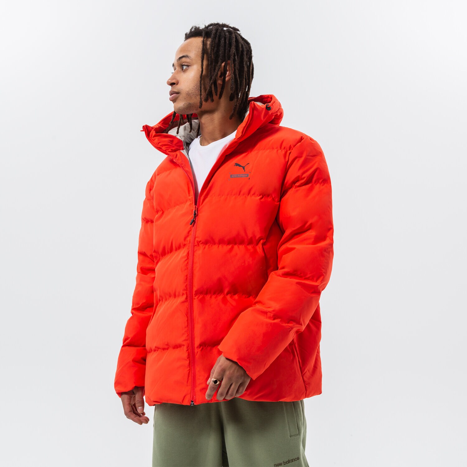 pánská zimní bunda PUMA BUNDA ZIMNÍ BETTER SPORTSWEAR HOODED PUFFER 849331 26 ČERVENÁ