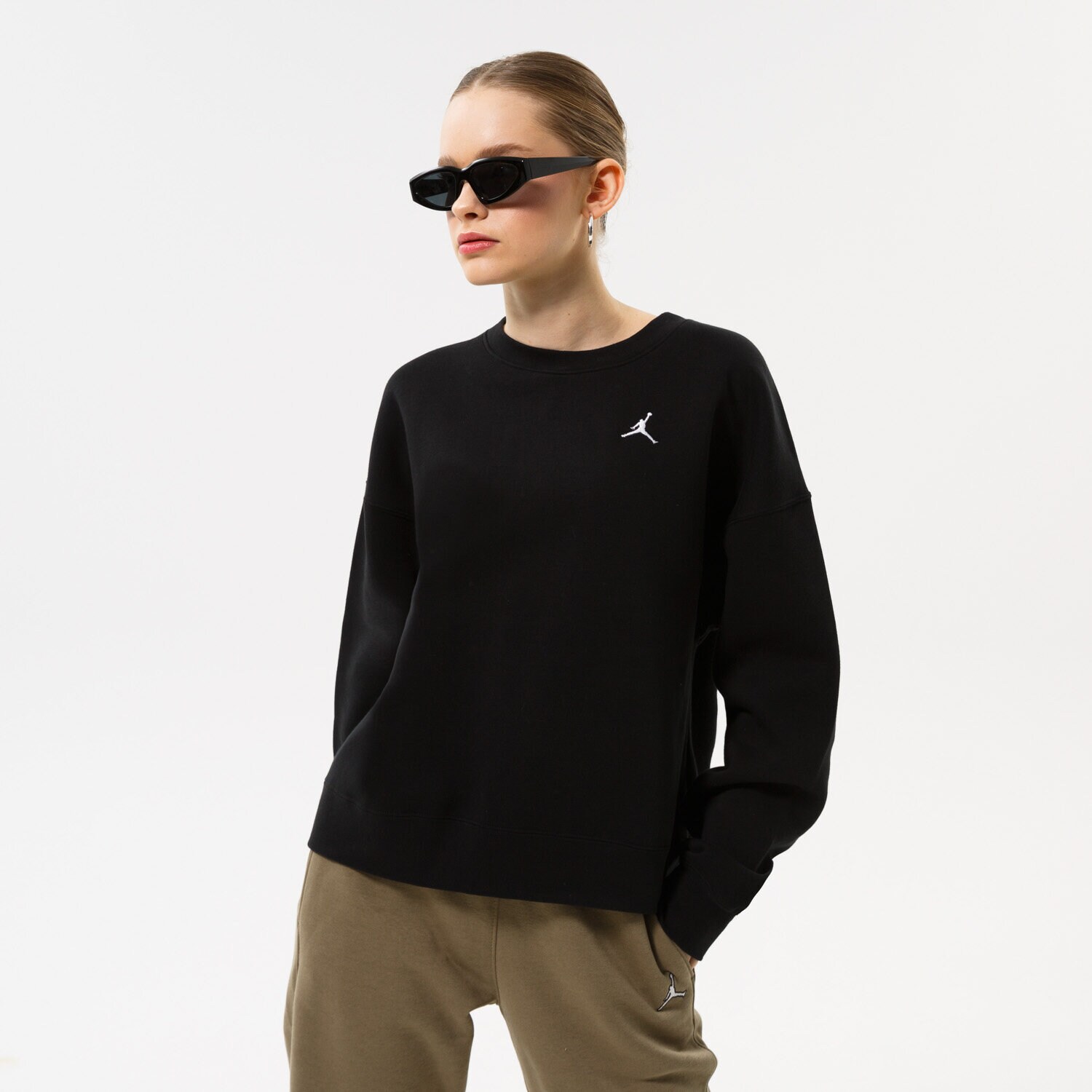 dámská mikina JORDAN ESSENTIAL CREW SWEATSHIRT  DQ4462-010 ČERNÁ
