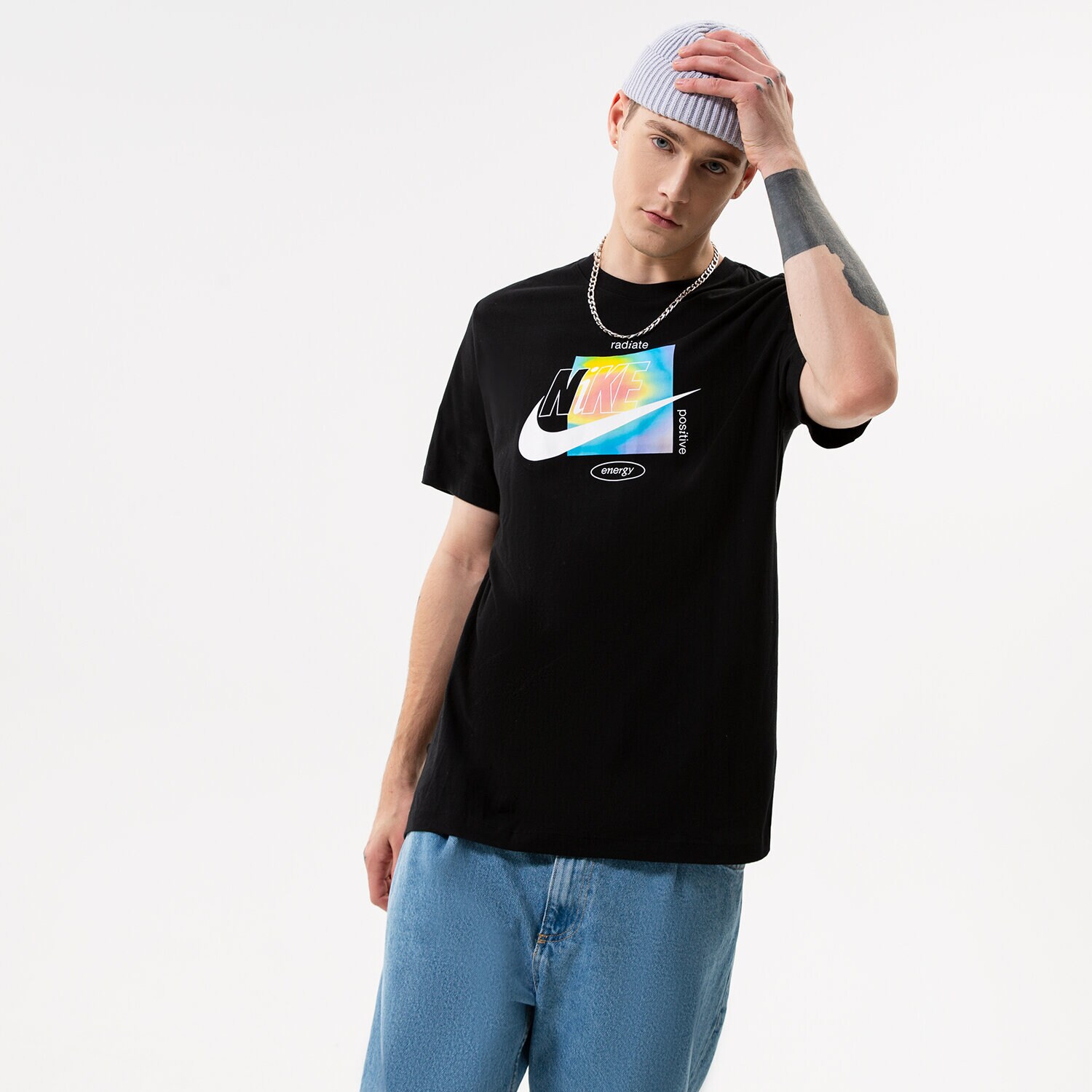 pánské tričko NIKE TRIČKO DQ1074 DQ1074-010 ČERNÁ