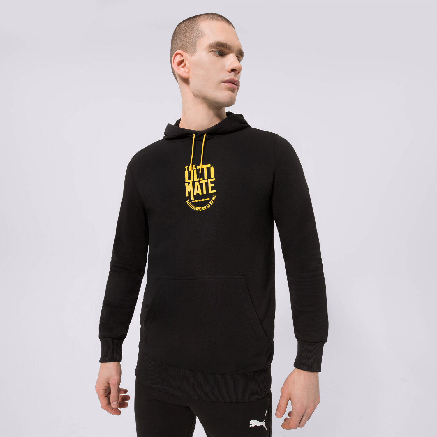 pánská mikina PUMA MIKINA S KAPUCÍ PUMA PL GRAPHIC HOODIE 534833-01 ČERNÁ