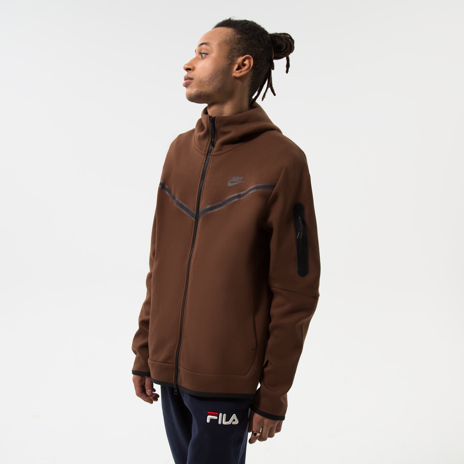 pánská mikina NIKE MIKINA SPORTSWEAR TECH FLEECE CU4489-259 HNĚDÁ