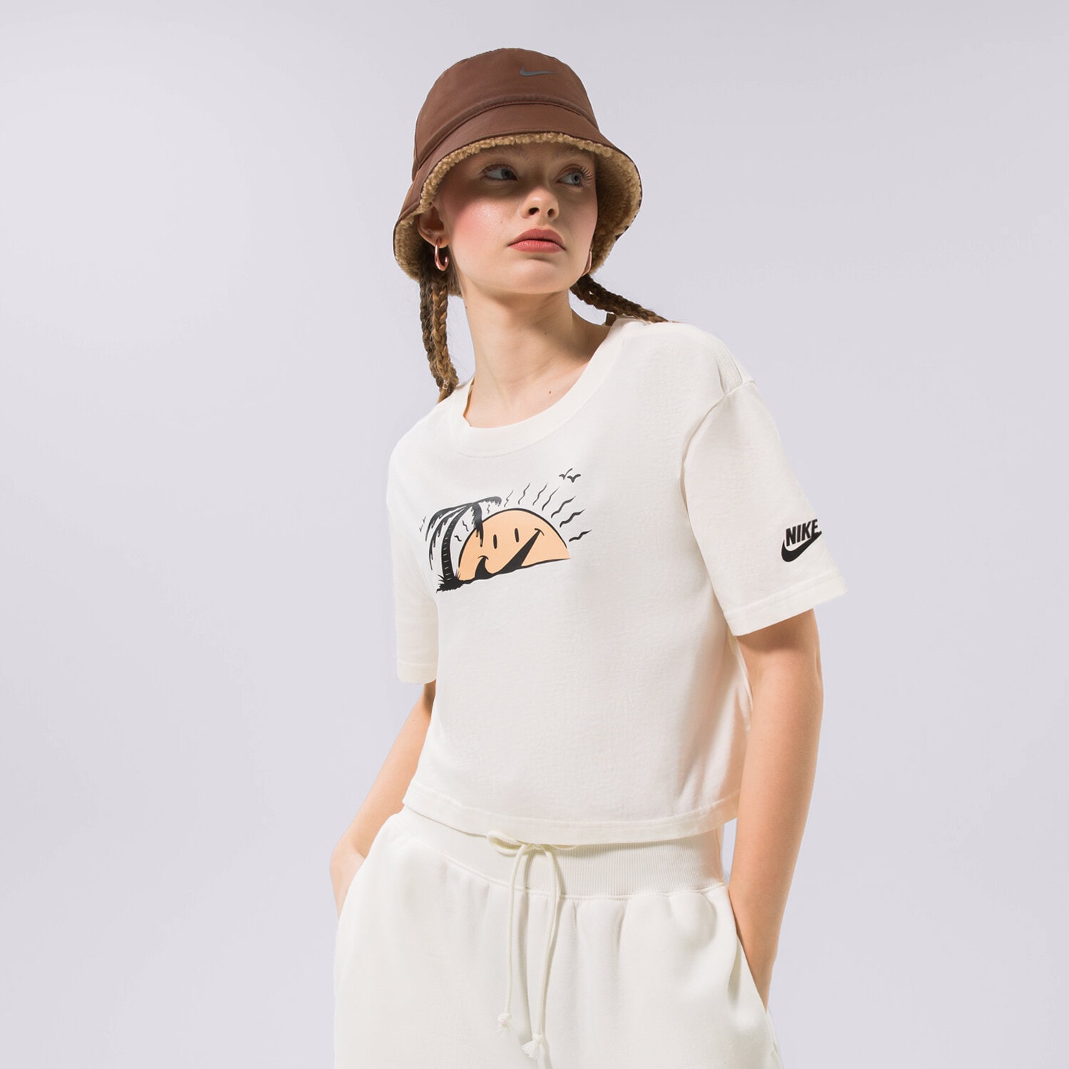 dámské polo tričko NIKE  TRIČKO SPORTSWEAR CROP DQ3309-133 BÍLÁ