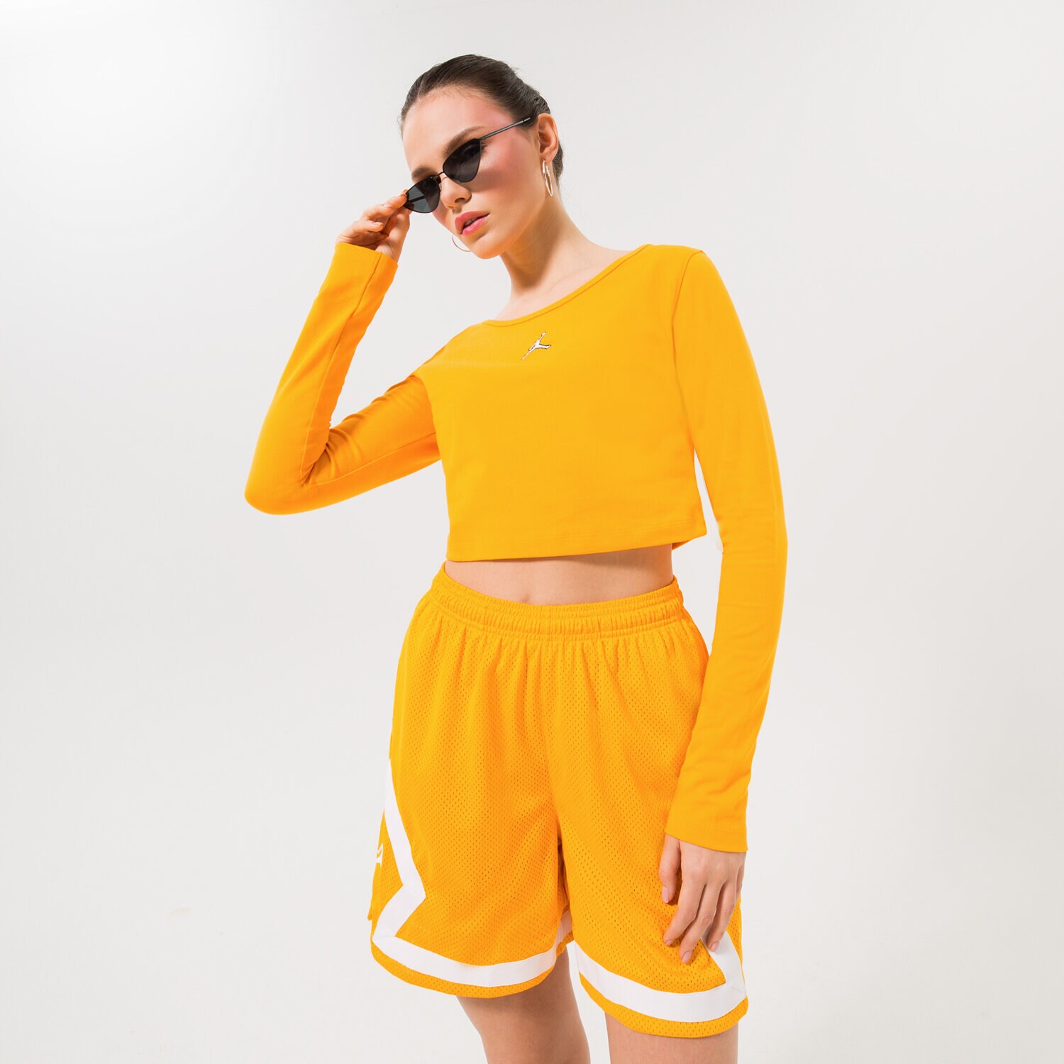 dámský top JORDAN TOP W J FLIGHT LS TOP CORE DQ4465705 ŽLUTÁ