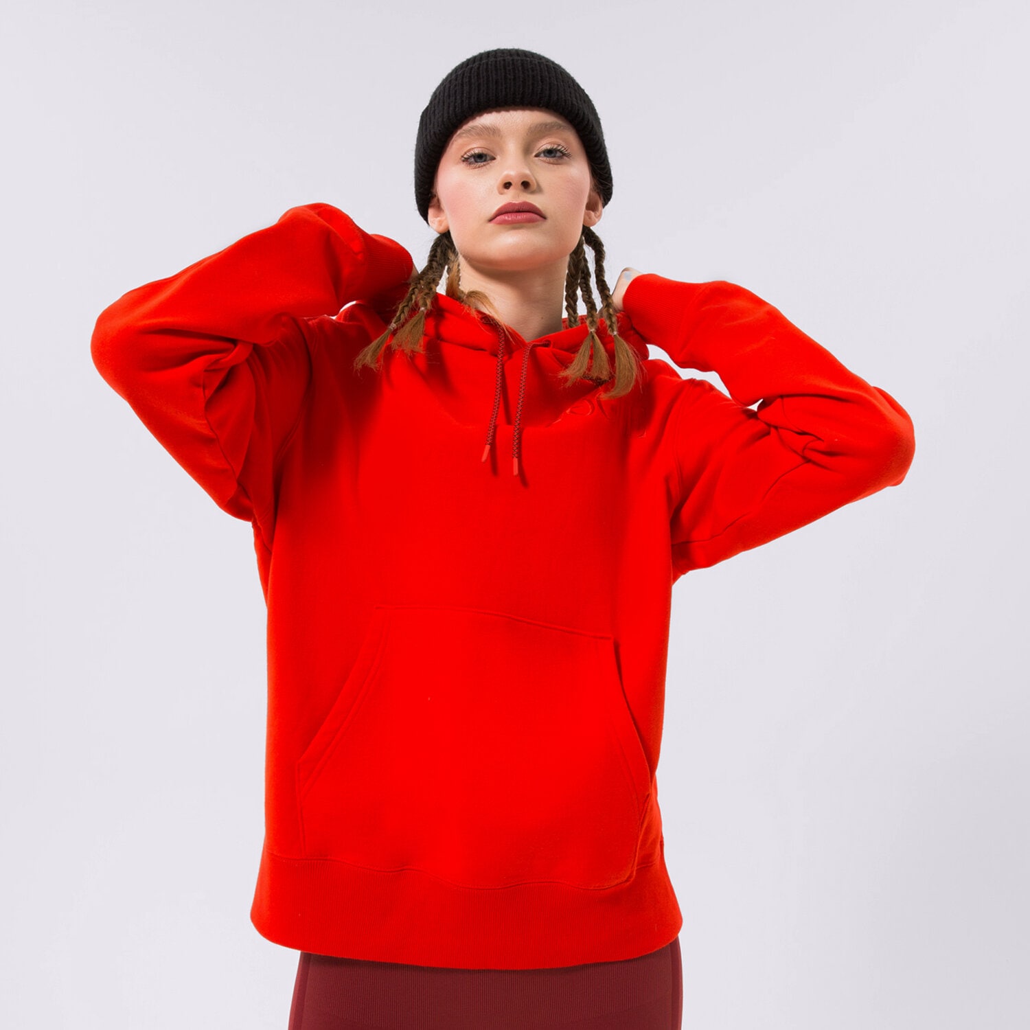 dámská mikina PUMA MIKINA S KAPUCÍ PUMA X VOGUE HOODIE 534690-95 ČERVENÁ