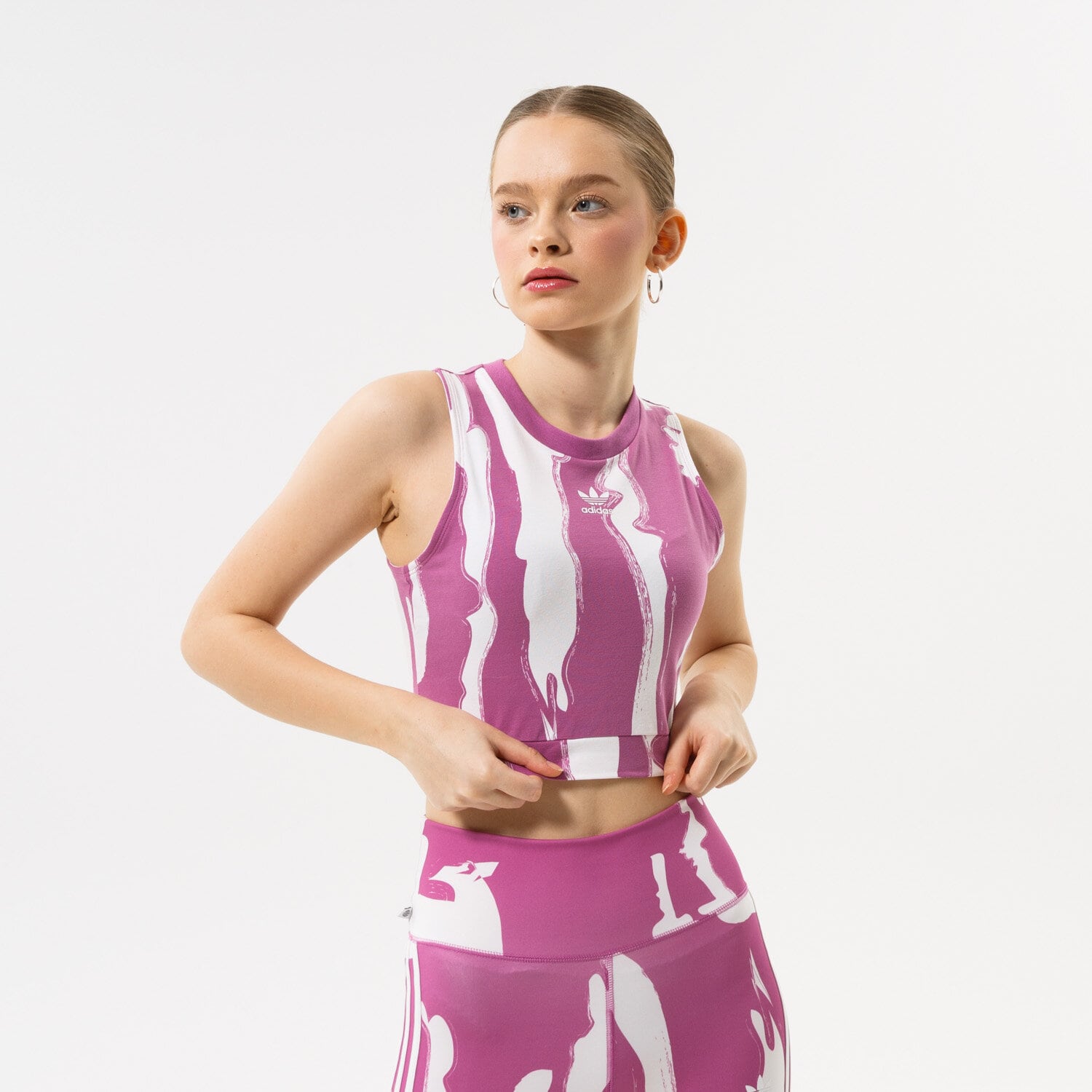 dámský top ADIDAS TOP HK5201 FIALOVÁ