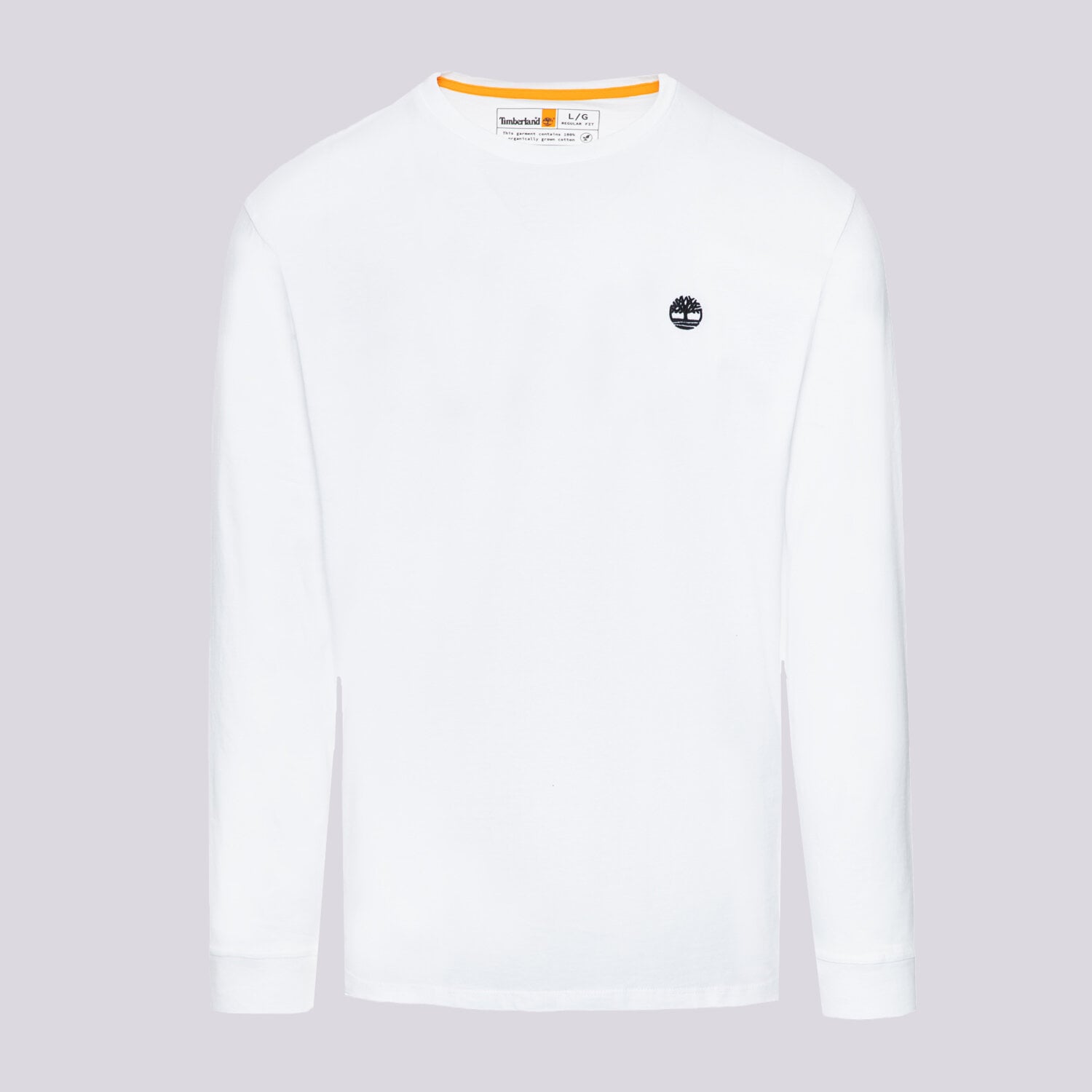pánské tričko TIMBERLAND TRIČKO LS CHEST LOGO T WHITE TB0A2FQD1001 BÍLÁ