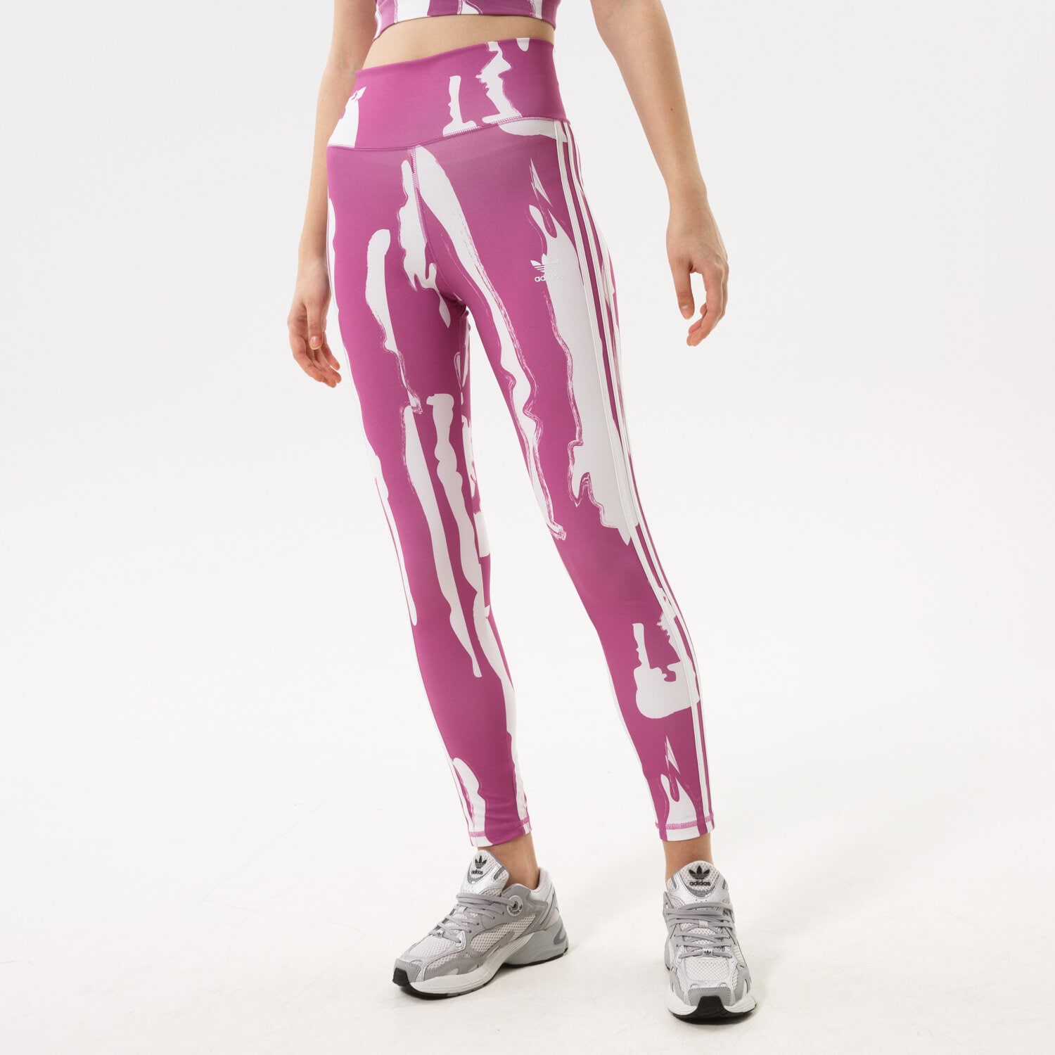 dámské kalhoty ADIDAS LEGGINGS 7/8 LEGGINGS HK5195 RŮŽOVÁ