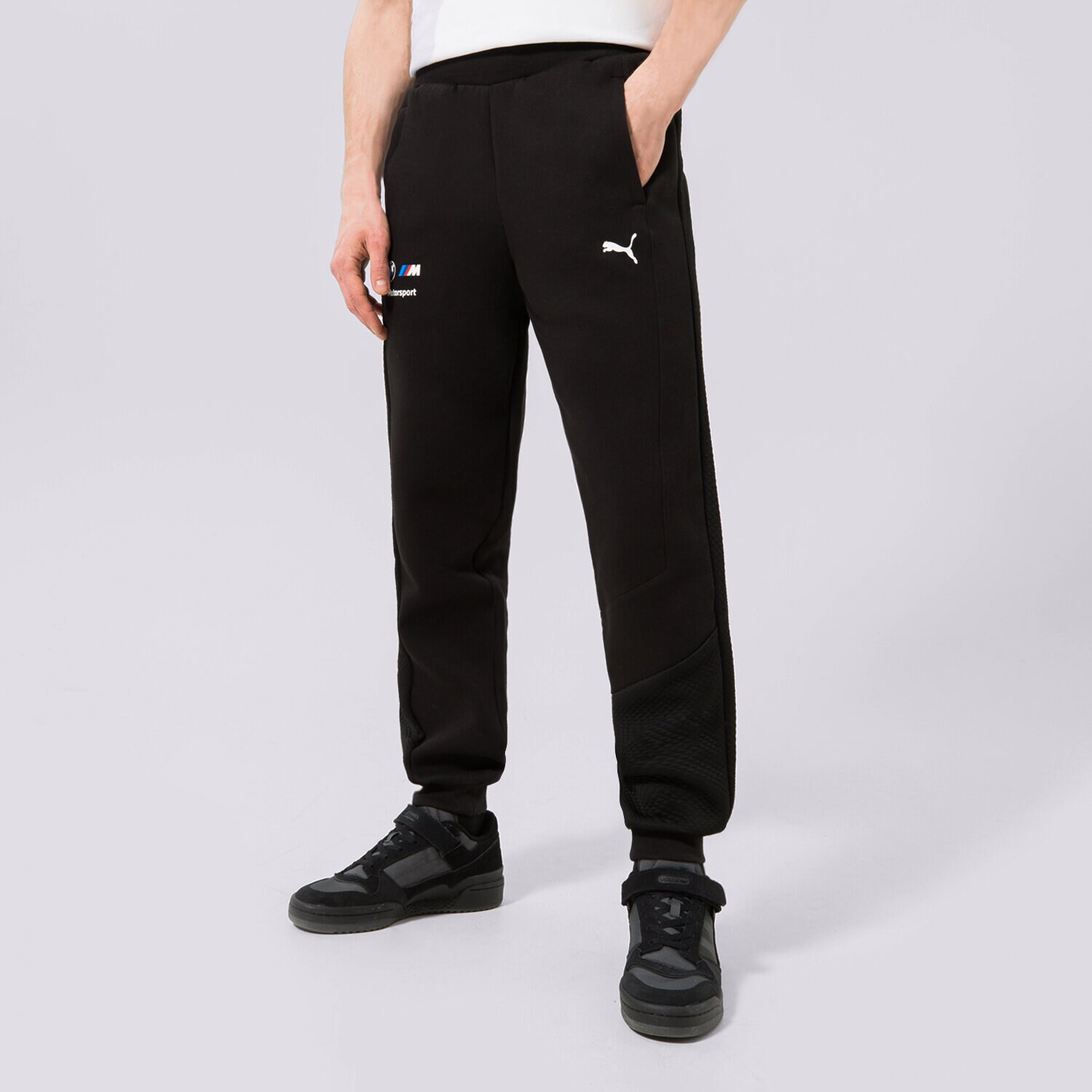 pánské kalhoty PUMA KALHOTY  PUMA BMW MMS SWEAT PANTS, CC 535866-01 ČERNÁ