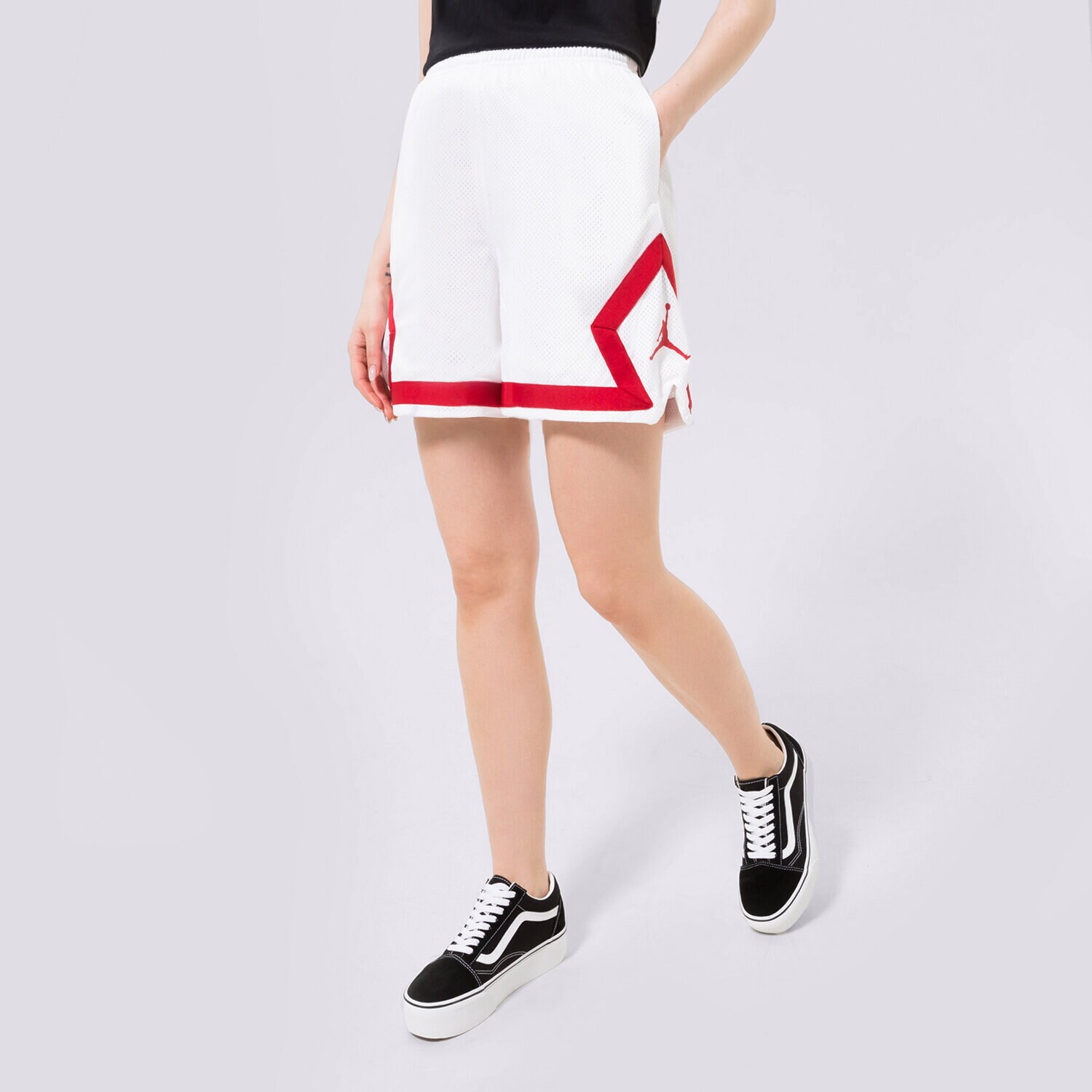 dámské kraťasy JORDAN ŠORTKY  W J HERITAGE DIAMOND S COR DO5032-100 BÍLÁ