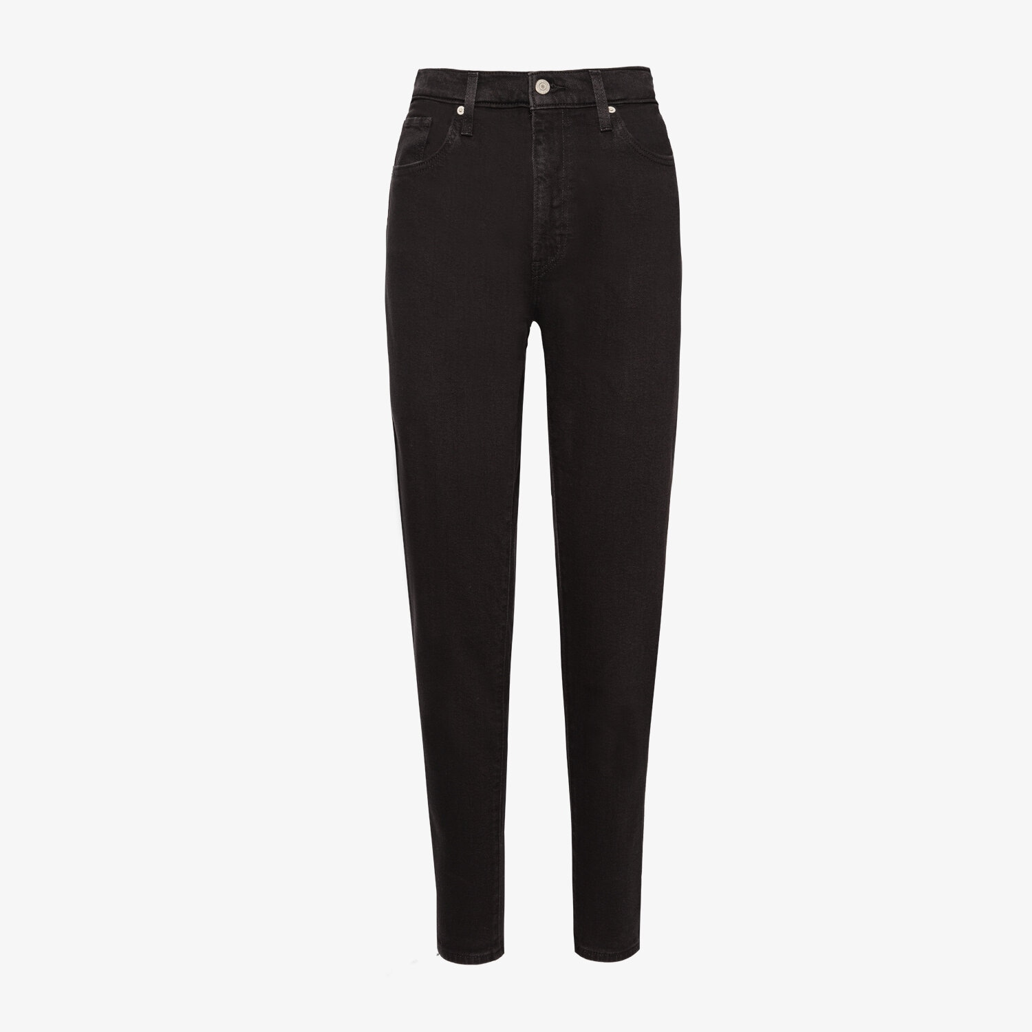 dámské kalhoty LEVI'S KALHOTY  HIGH WAISTED MOM JEAN 26986-0006 ČERNÁ